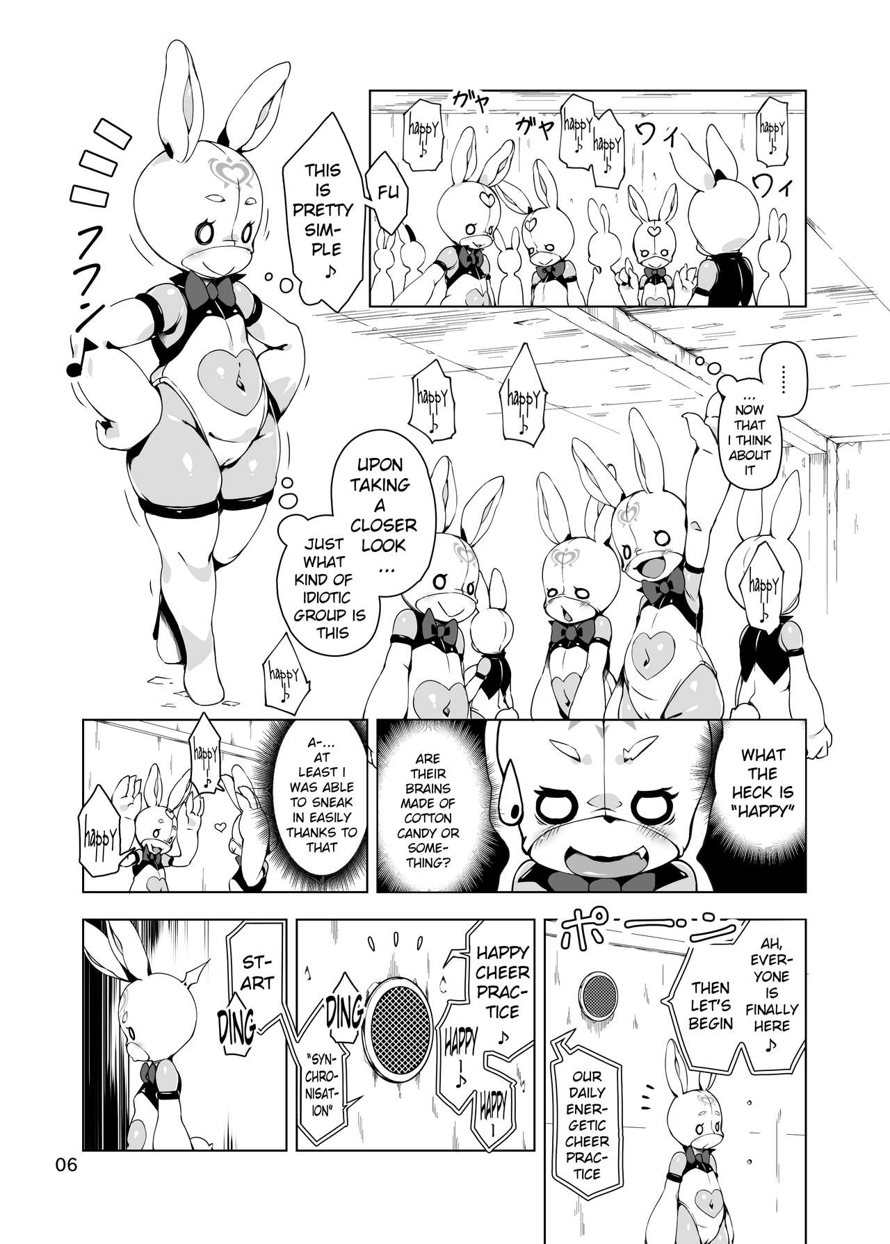 Happy Bunnys e Sennyuu! -Inran Ero Usagi-ka Suit- page 6 full
