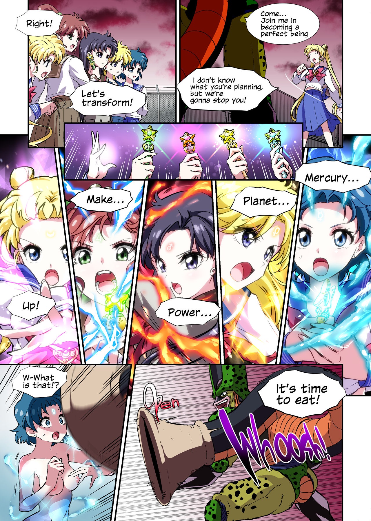 Cell no Esa Ext. Sangetsuhen | Cell's Perfect Meal: Sailor Moon V page 2 full