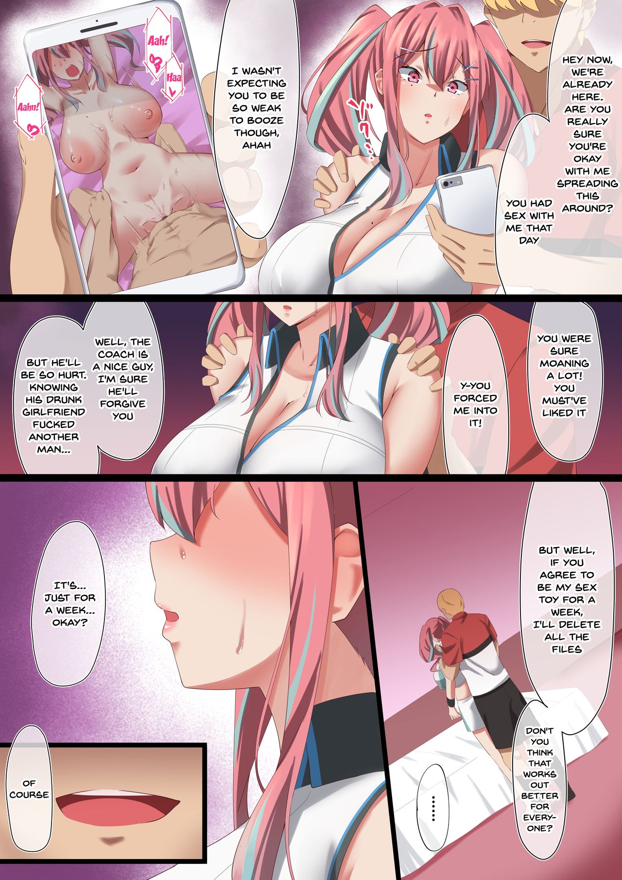 Bakunyuu Gal no Ore no Kanojo ga TenniCir no Yarichin Otoko ni Netorareta Hanashi | My Big Breasted Girlfriend Got Fucked By A Womanizer From The Tennis Club page 5 full