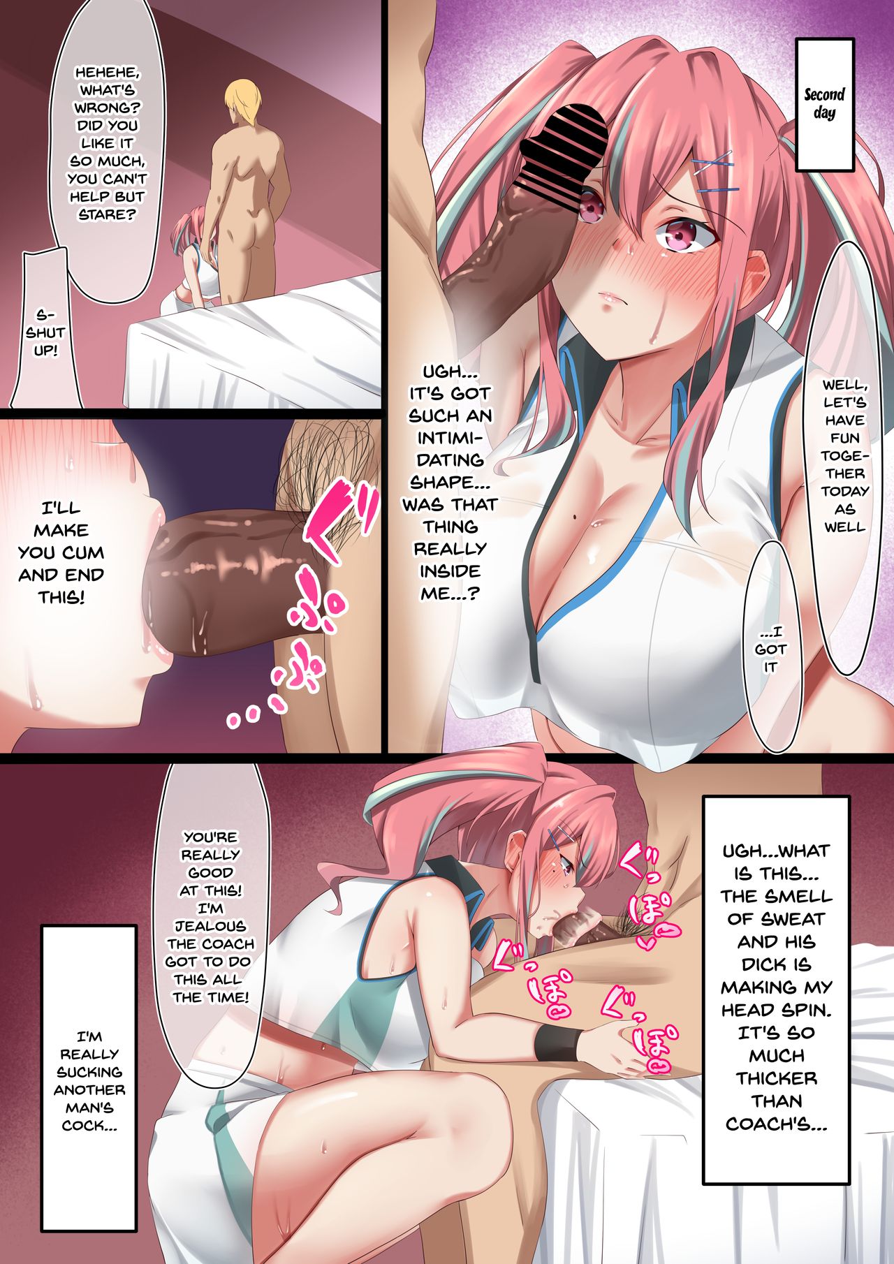 Bakunyuu Gal no Ore no Kanojo ga TenniCir no Yarichin Otoko ni Netorareta Hanashi | My Big Breasted Girlfriend Got Fucked By A Womanizer From The Tennis Club page 9 full