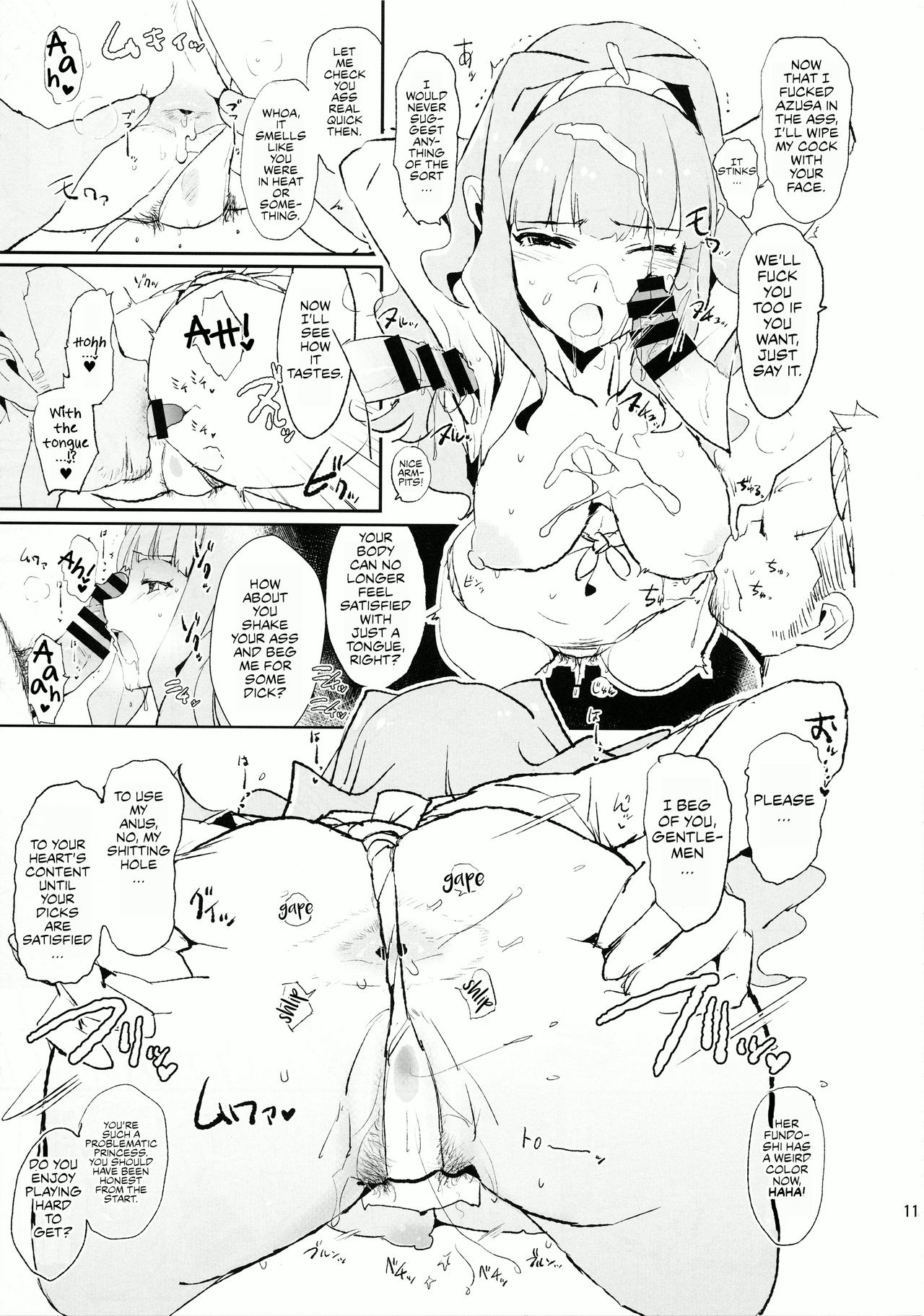 Shijou Takane no Fundoshi Dosukebe Muramatsuri with Miura Azusa + Omake Paper | Shijou Takane's Lewd Fundoshi Festival with Miura Azusa page 10 full