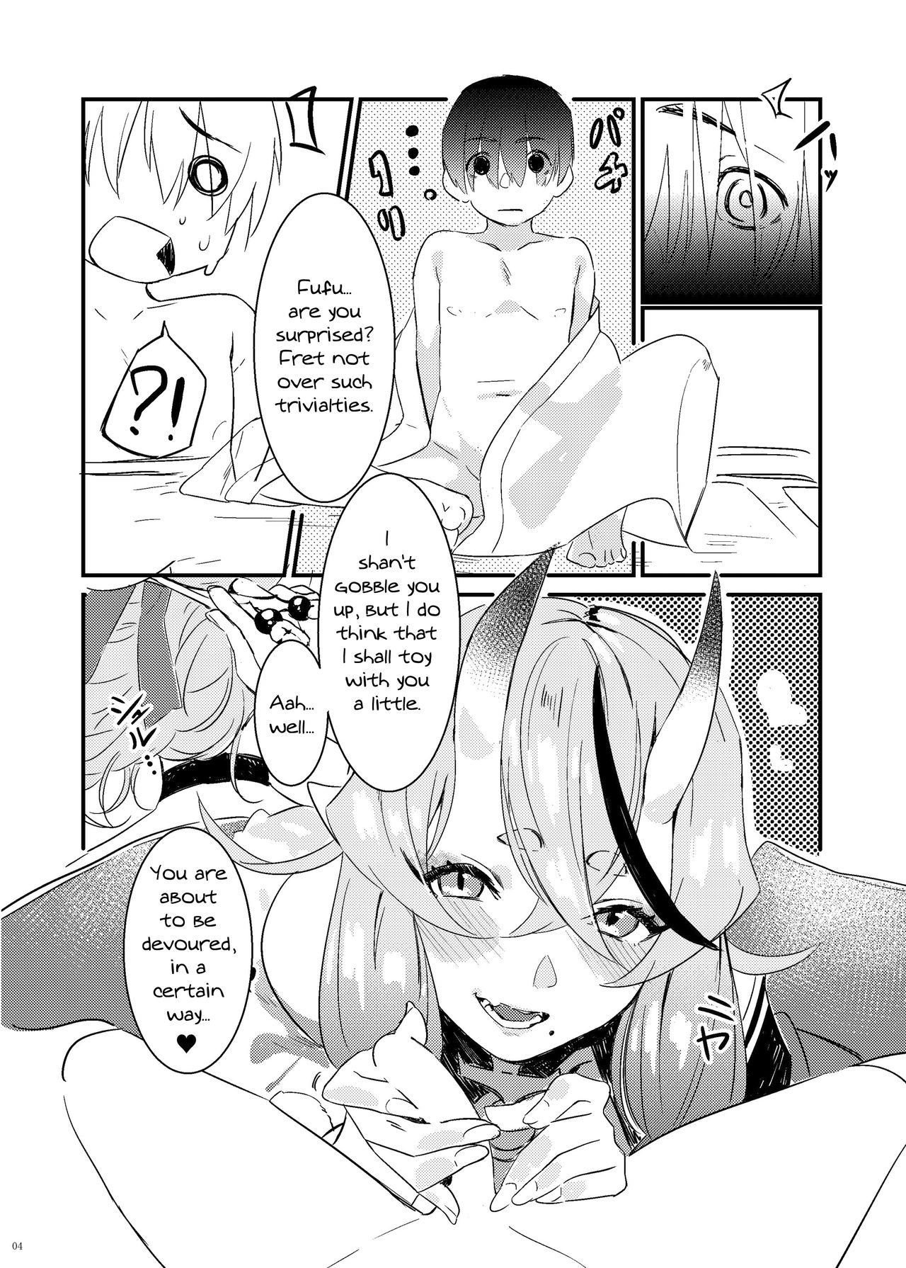 Oni to Warabe to Yume to Utsutsu to | A Boy That Gets To Fuck An Oni In His Dreams page 3 full