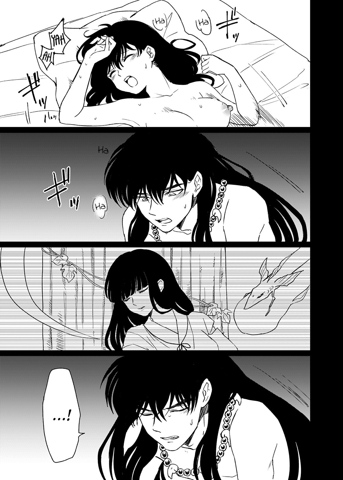 Tabi-chuu no InuKago ga Kattou Shinagara Ecchi Suru Hanashi | A story about Inuyasha and Kagome's journey and their struggles during sex page 7 full