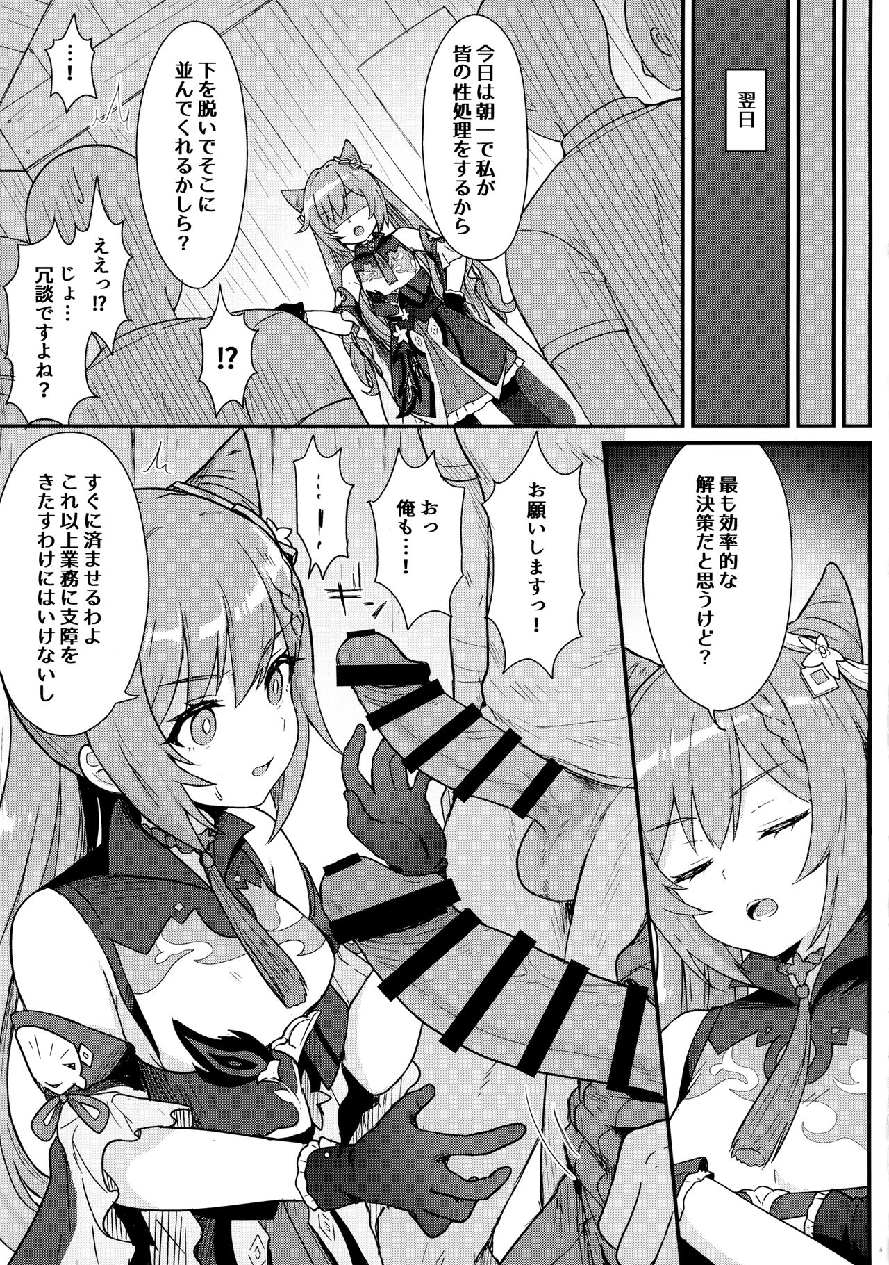 Keqing-chan ga Buka o Shigoki Makuru Hon page 4 full