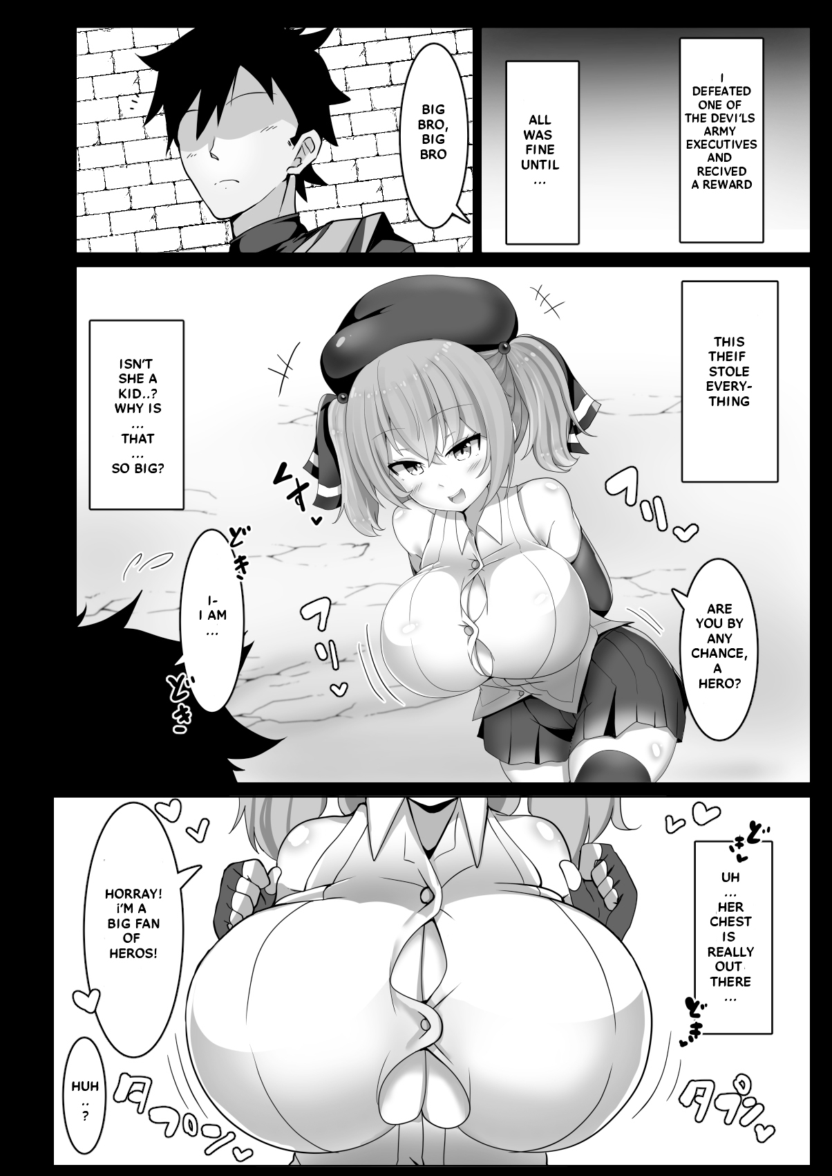 Chichi ga Dekai dake no Touzoku Musume nanka ni Makeru Wake Nai daro!! | Rogue that uses her breast to defeat others, I won't lose!! page 4 full
