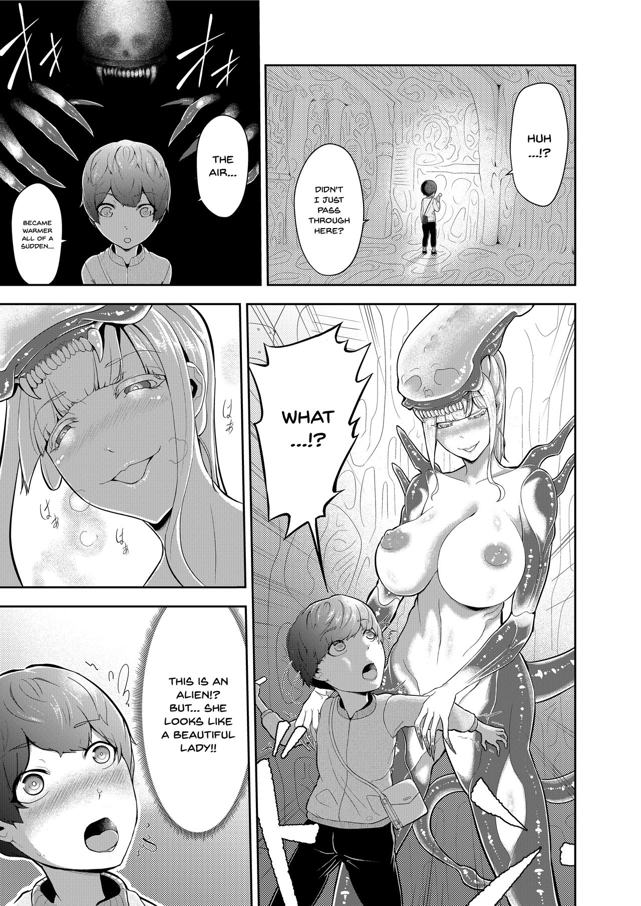 Alien Queen no Mae de Seieki o Sasageyou | Offer Up Your Sperm For The Alien Queen page 3 full