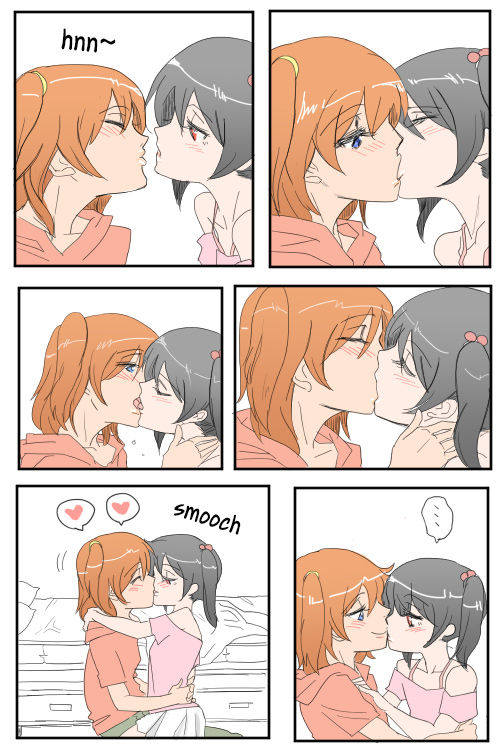 Honoka to Nico-chan ga Love ChuChu shiteru dake no Manga dayo! | A Manga where Honoka and Nico-chan only do kissy kissy lovey dovey stuff! page 3 full