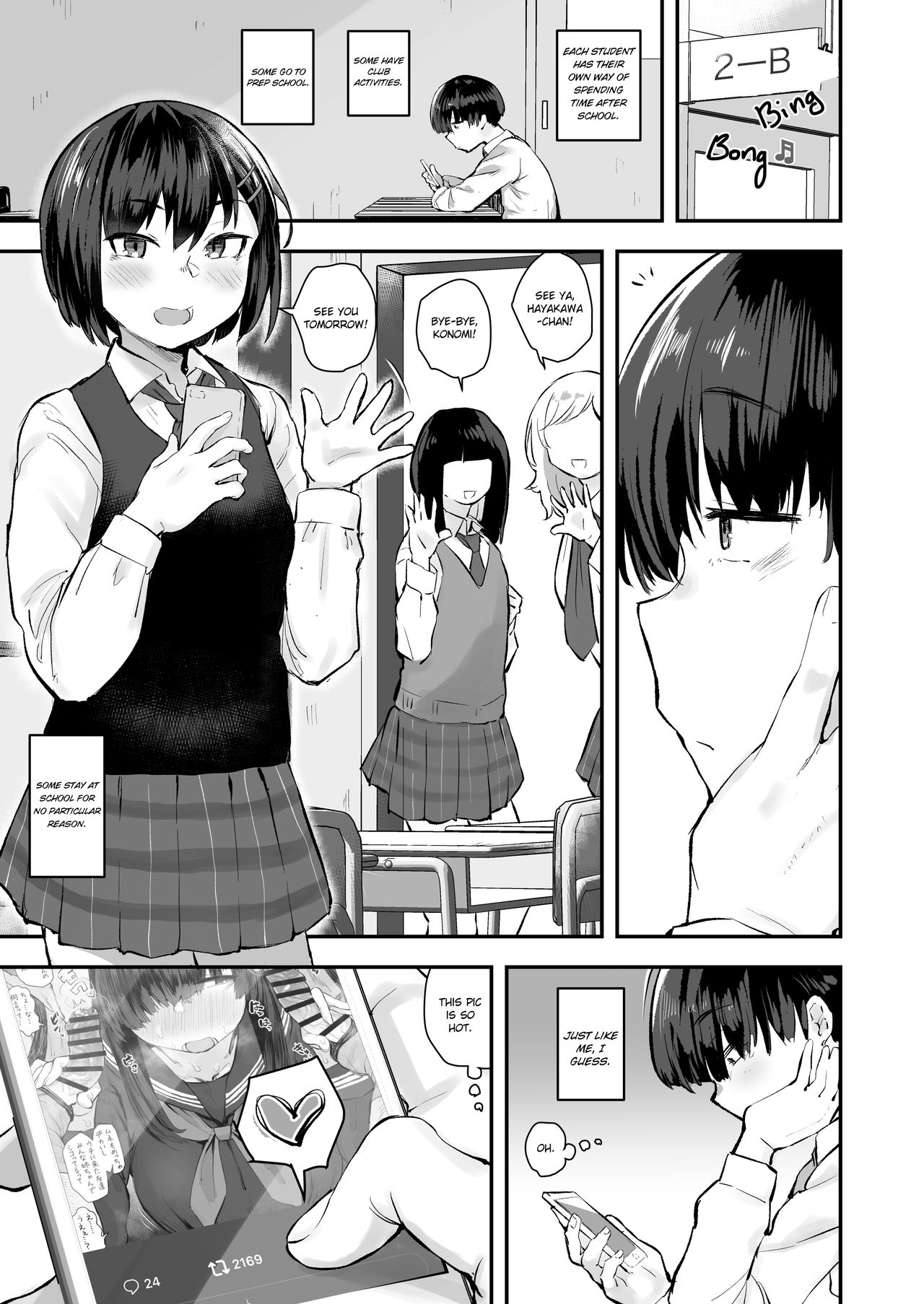 Classmate ga Uraaka de Mainichi Ochinpo Asari Shiterukamoshirenai |  My classmate might be surfing the world wide web for dirty dicks with her private acc every day. page 2 full