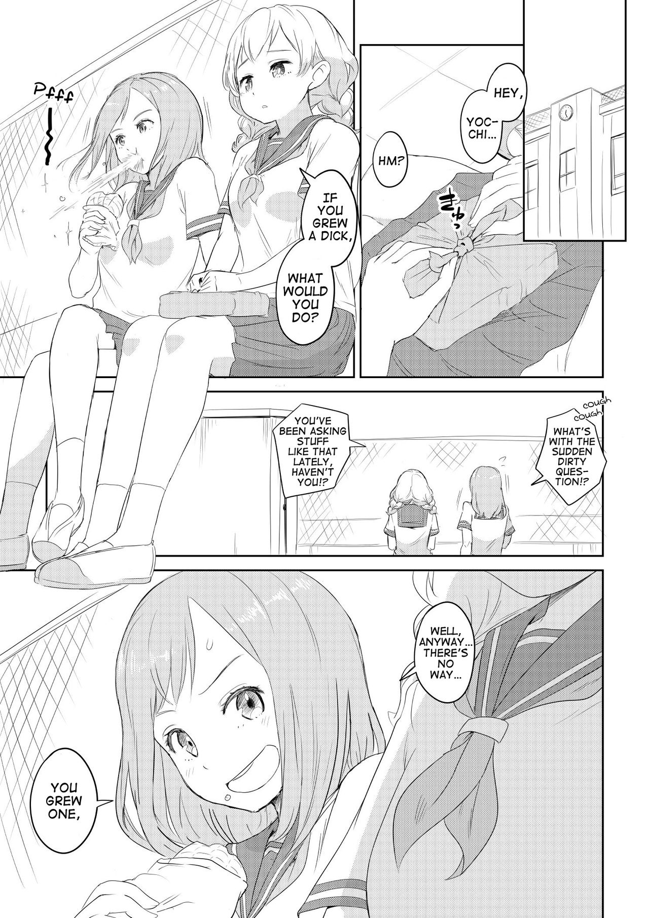 Chinko ga Haetara Dou suru ka? Shinyuu Hen | What Would You Do If You Grew a Dick? Best Friend Chapter page 1 full