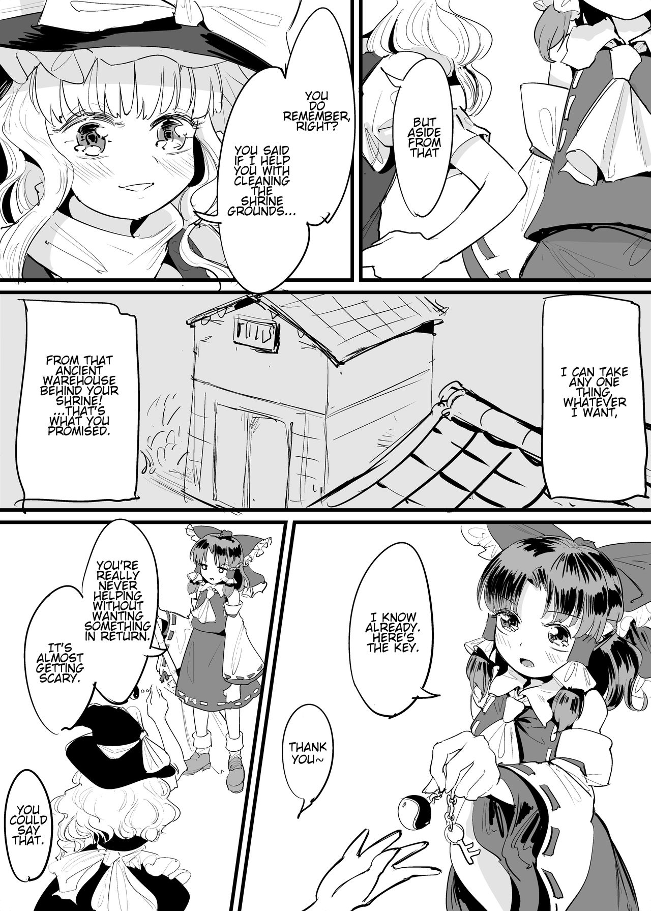 Marisa Shokushu Manga | A Marisa Tentacle Manga page 2 full