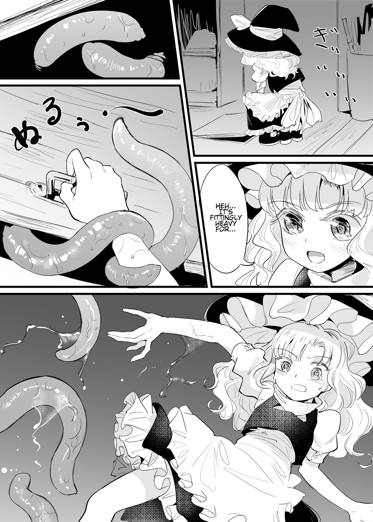 Marisa Shokushu Manga | A Marisa Tentacle Manga page 6 full