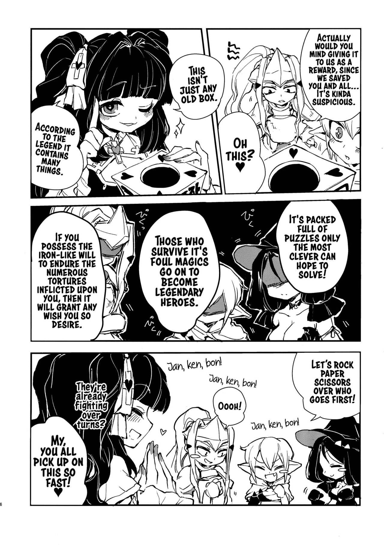 Sannin no Futanari to Nazo no Quest Box page 6 full