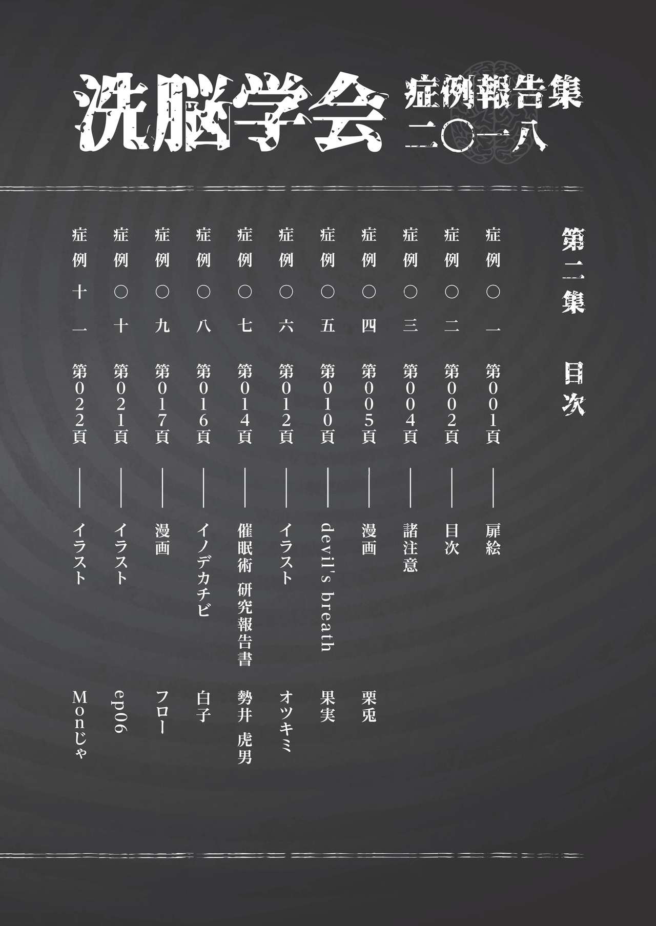 2018 Brainwashing Society Case Report Vol.2/TFWS page 2 full