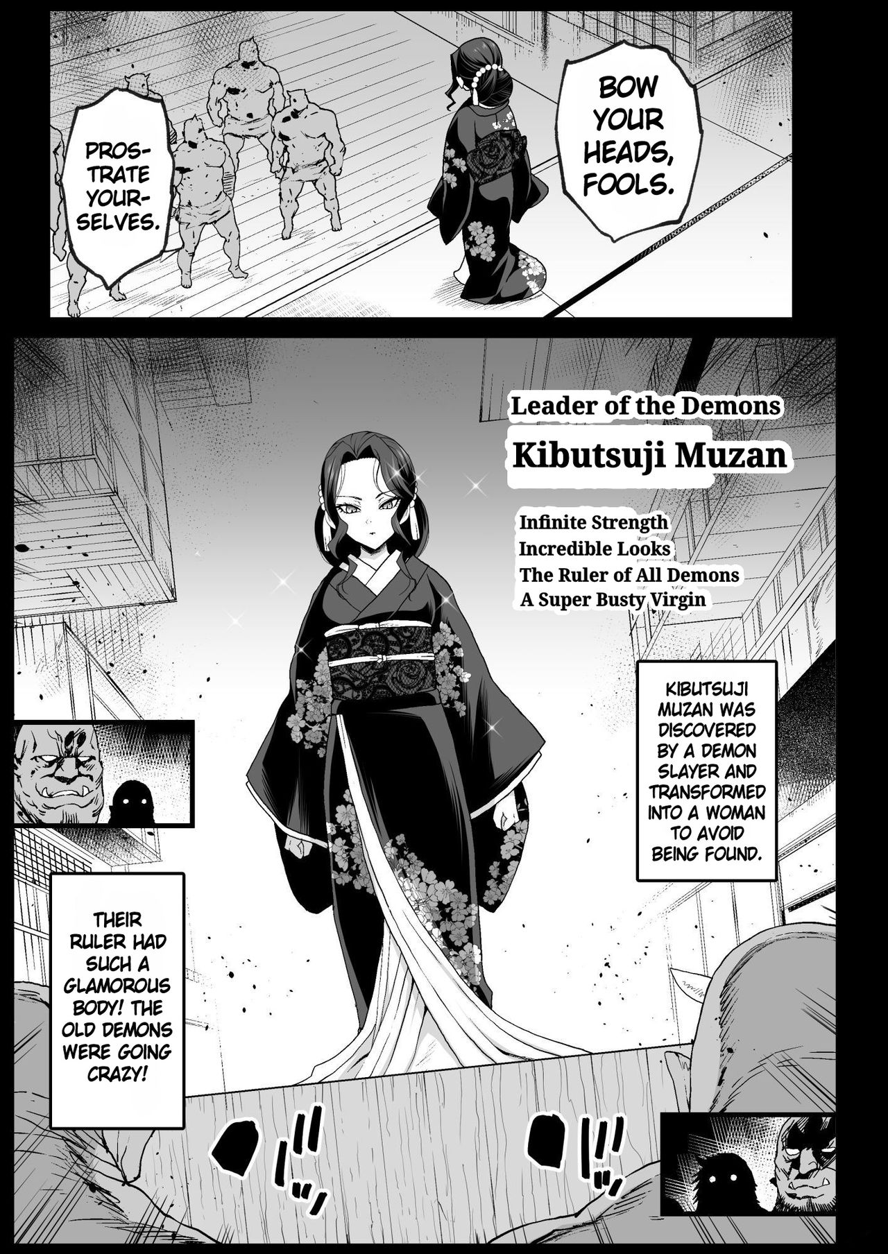 Mesu Ochi Onna Muzan-sama - RAPE OF DEMON SLAYER 4 | Making a Mess of Lady Muzan-sama - RAPE OF DEMON SLAYER 4 page 5 full