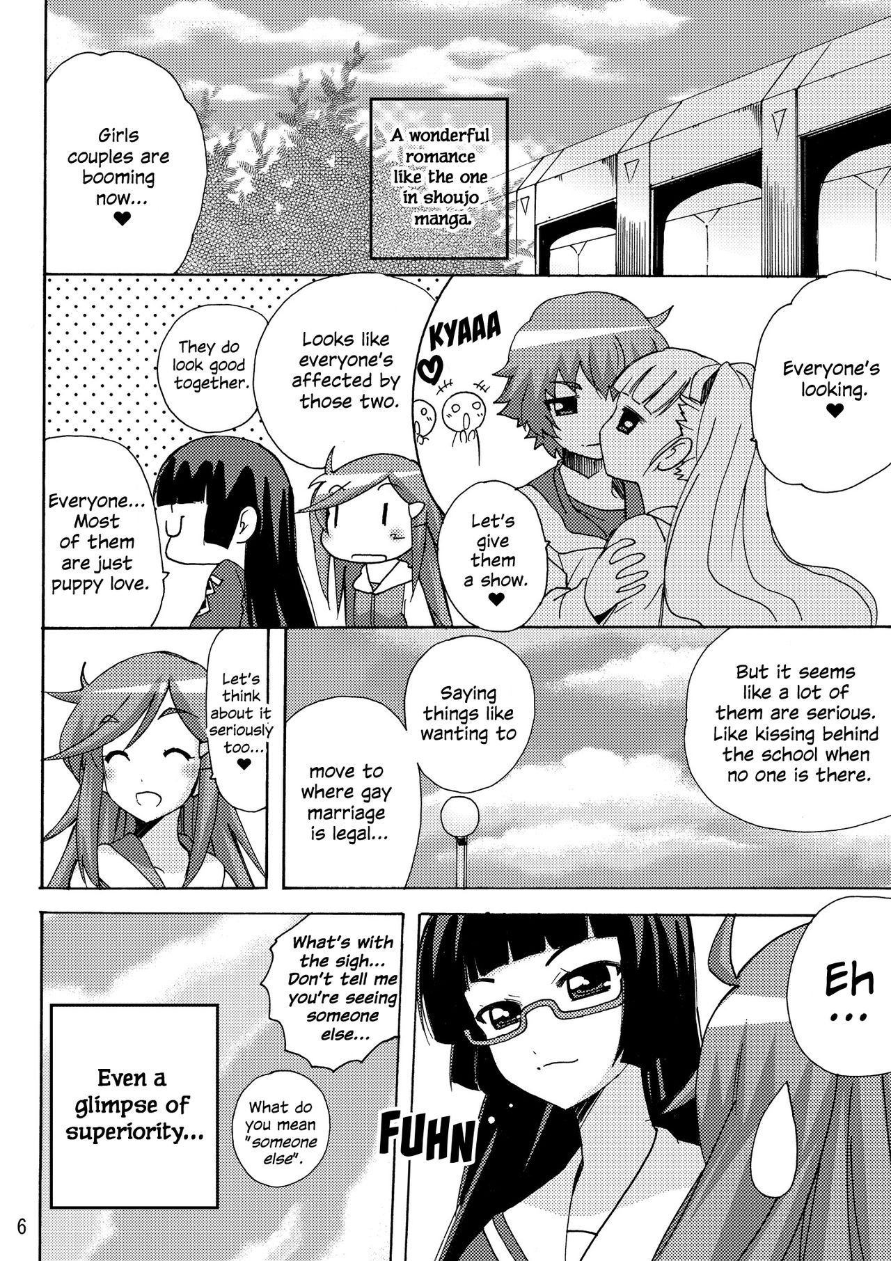 Koisuru Uchuu Kaizoku Musume  - Yuri, Lamp-kan no Himegoto hen - | Space Pirate Girls in Love - Yuri Secret of Lamp Cafe page 6 full