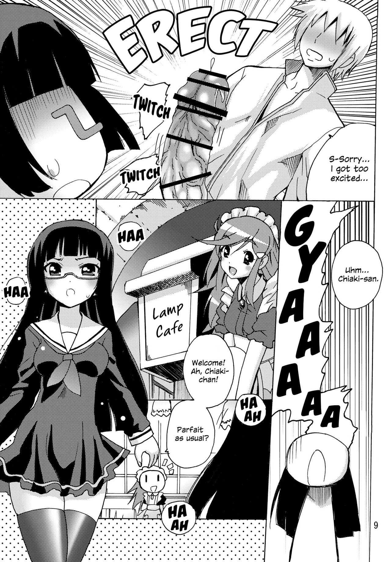 Koisuru Uchuu Kaizoku Musume  - Yuri, Lamp-kan no Himegoto hen - | Space Pirate Girls in Love - Yuri Secret of Lamp Cafe page 9 full