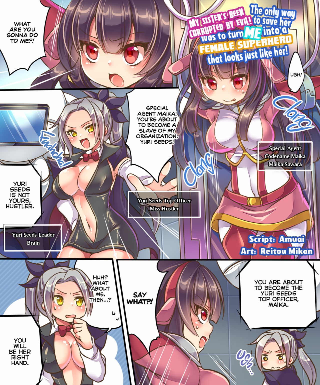 My Sister's Been Corrupted by Evil! The Only Way to Save Her Was to Turn Me into a Female Superhero That Looks Just like Her! page 3 full