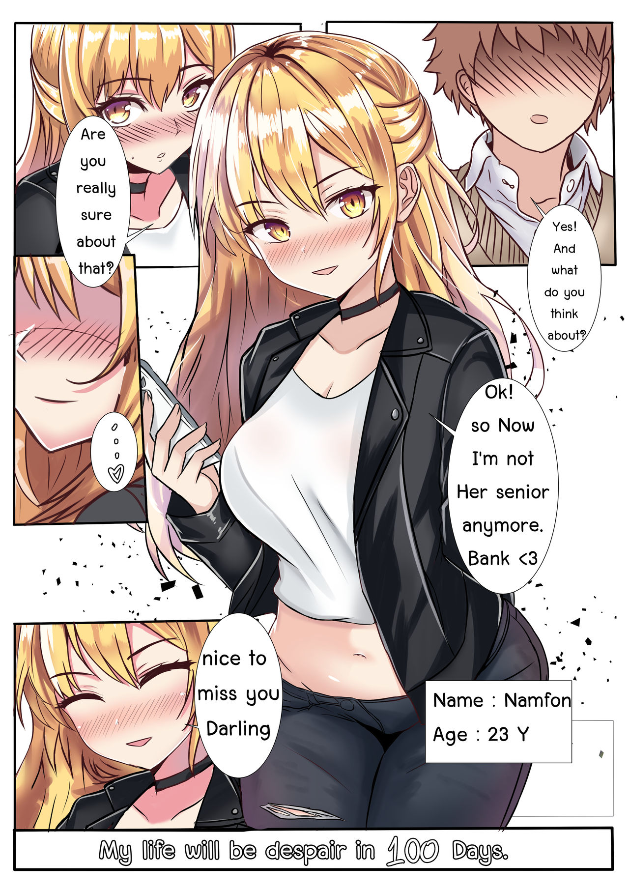 My Life Will Be Despair in 100 Days page 1 full