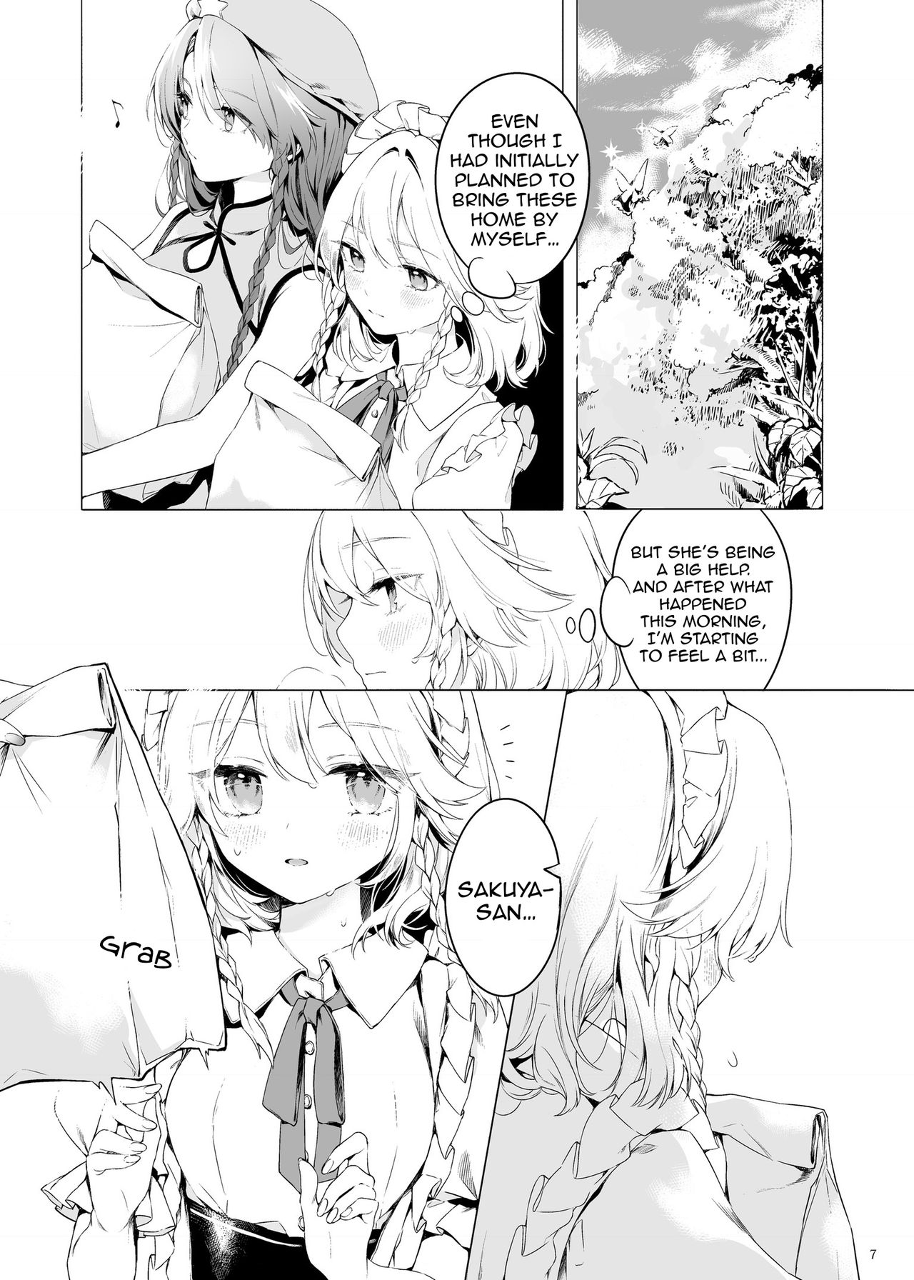 Meiling ni Kawaigarareru Sakuya-san ga Mitai Hon | A book about Sakuya getting sweet with Meiling page 7 full