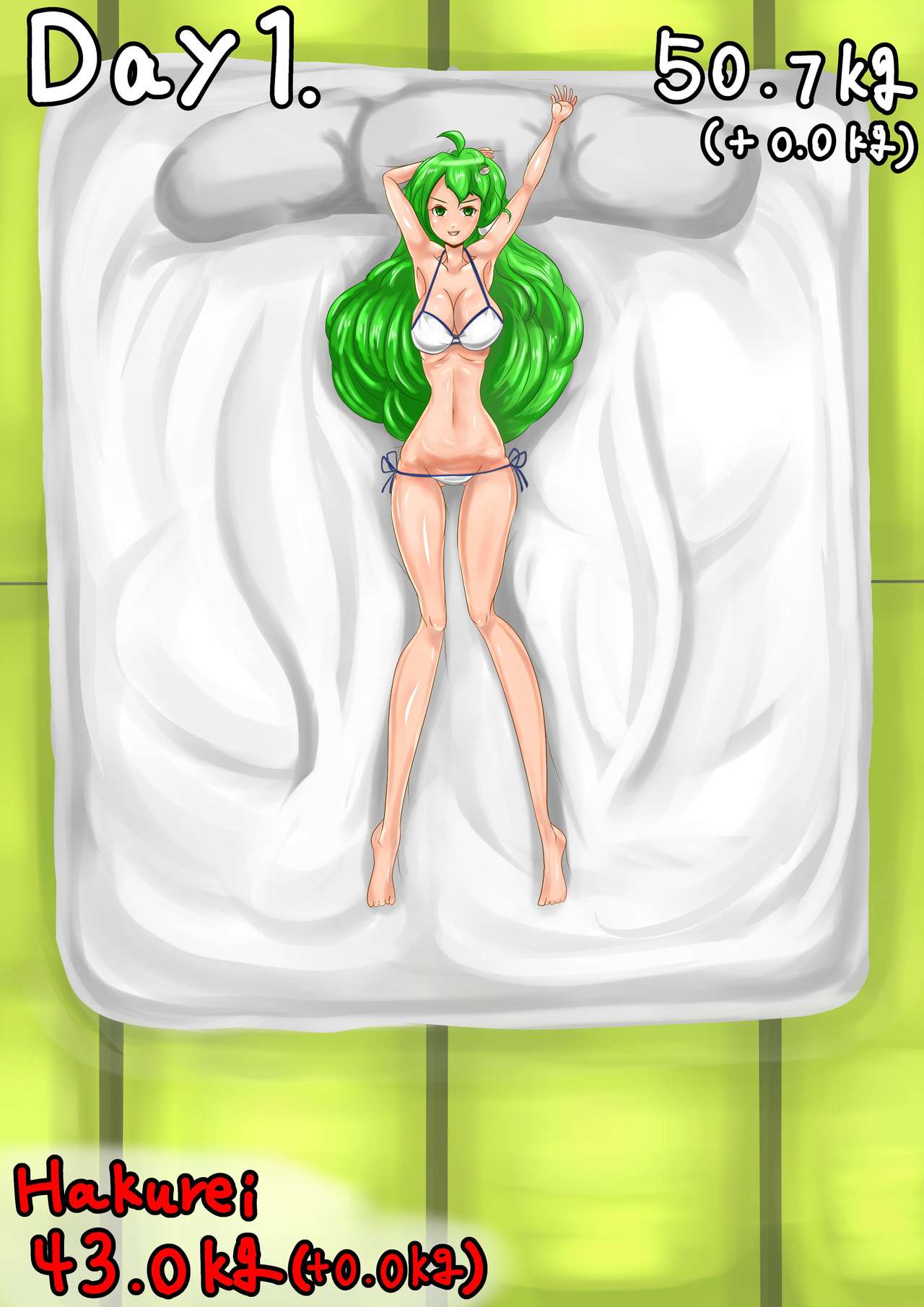 Self-feeding with Sanae. From default to lump page 1 full