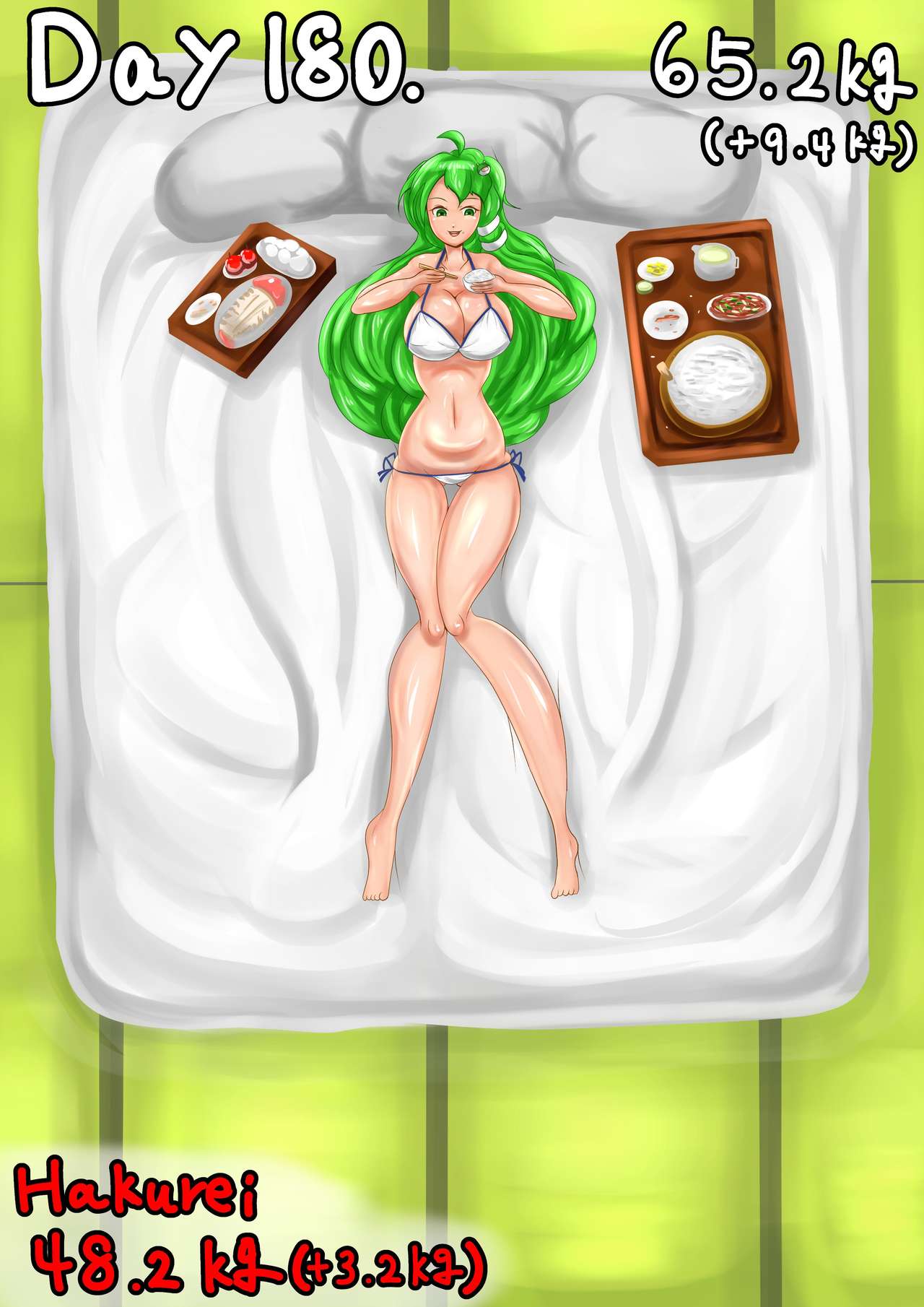 Self-feeding with Sanae. From default to lump page 3 full