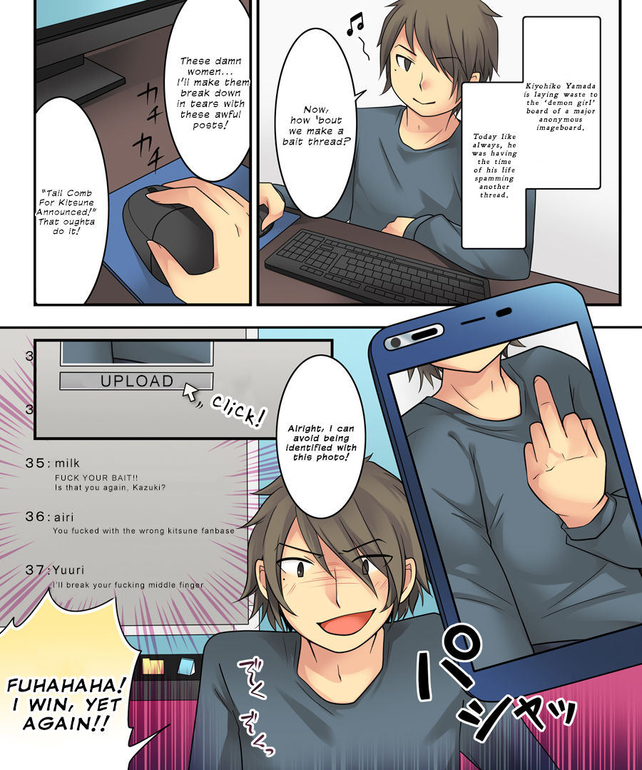 Karui Kimochi de Keijiban o Arashite Itara Kyuuketsuki no Imouto Kenzoku  | The story of becoming the vampire princess' little sister underling because you spammed the imageboards. page 3 full