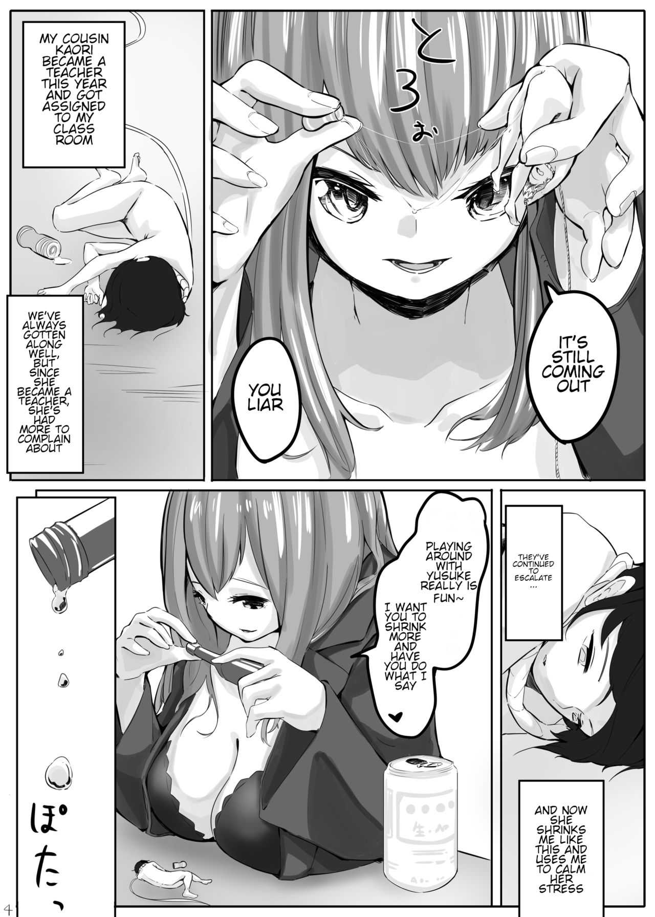 I was shrunk and forced to ejaculate to relieve sensei's stress page 4 full