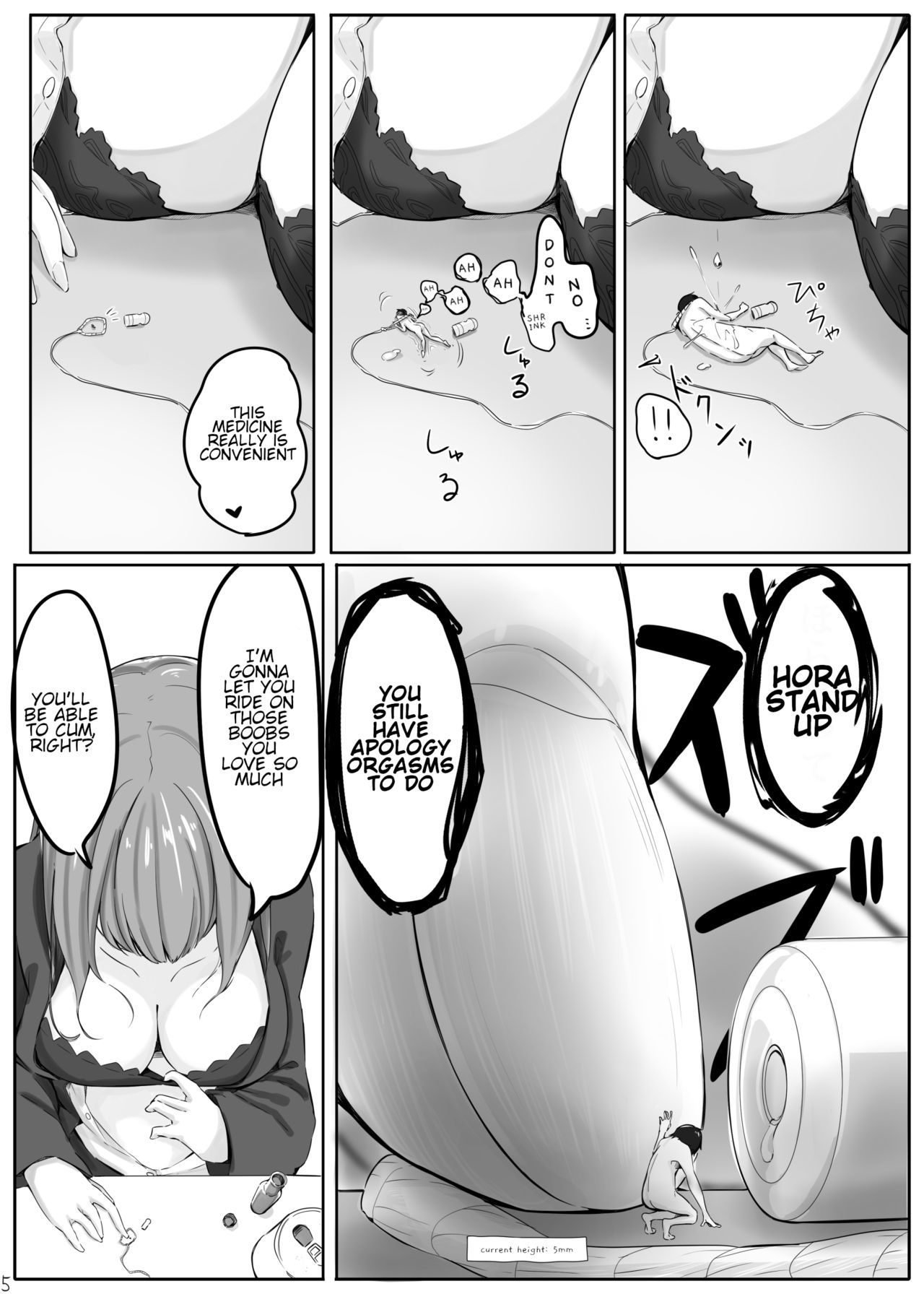 I was shrunk and forced to ejaculate to relieve sensei's stress page 5 full