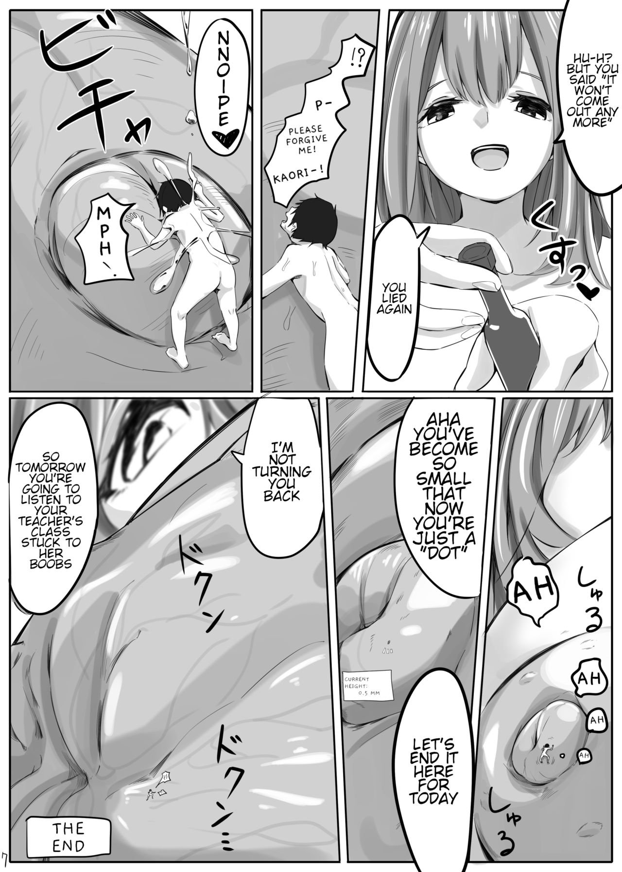 I was shrunk and forced to ejaculate to relieve sensei's stress page 7 full