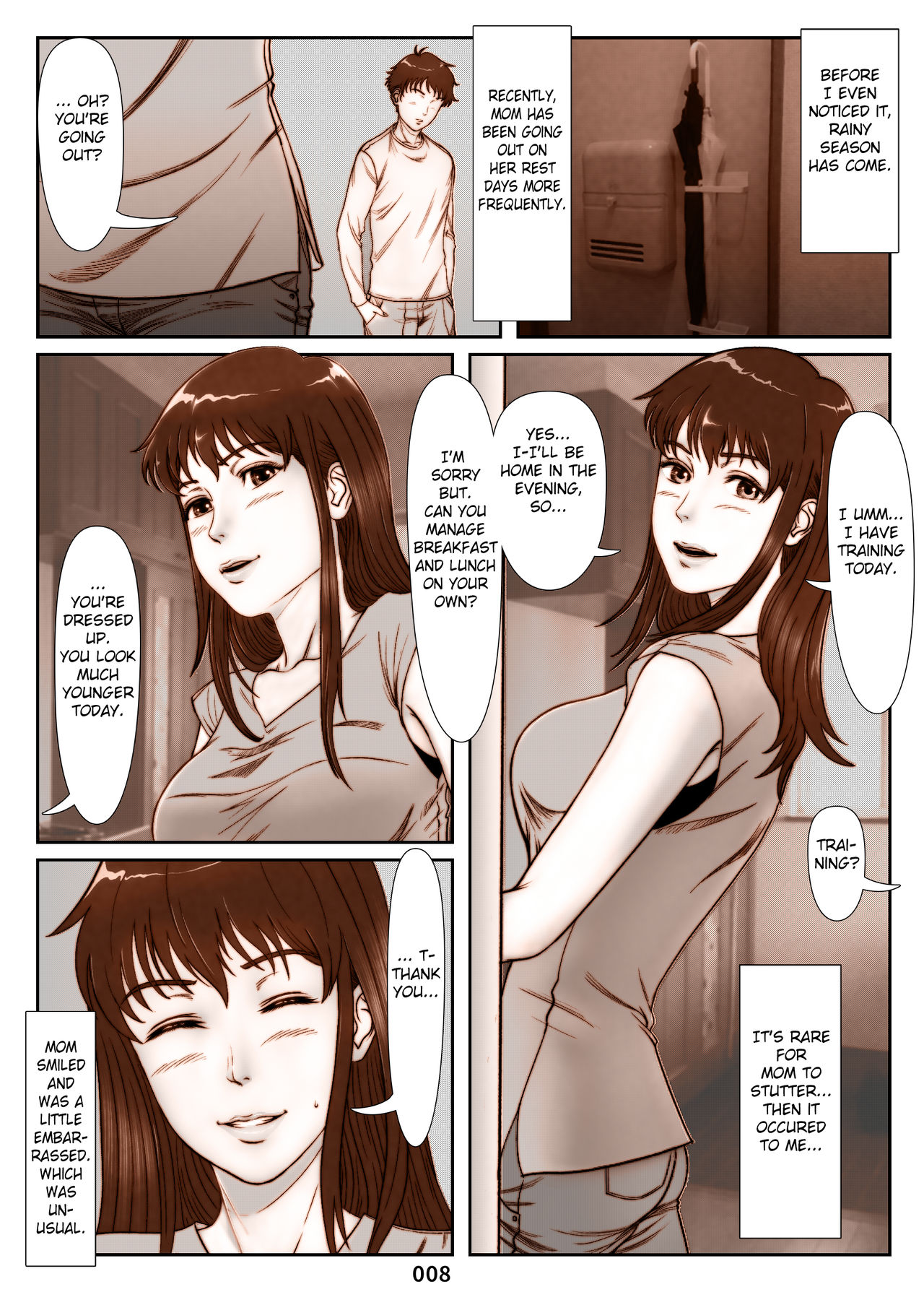 Mikami Kei no Yuuutsu ~Tenkousei ni Netorareta Haha~ page 8 full