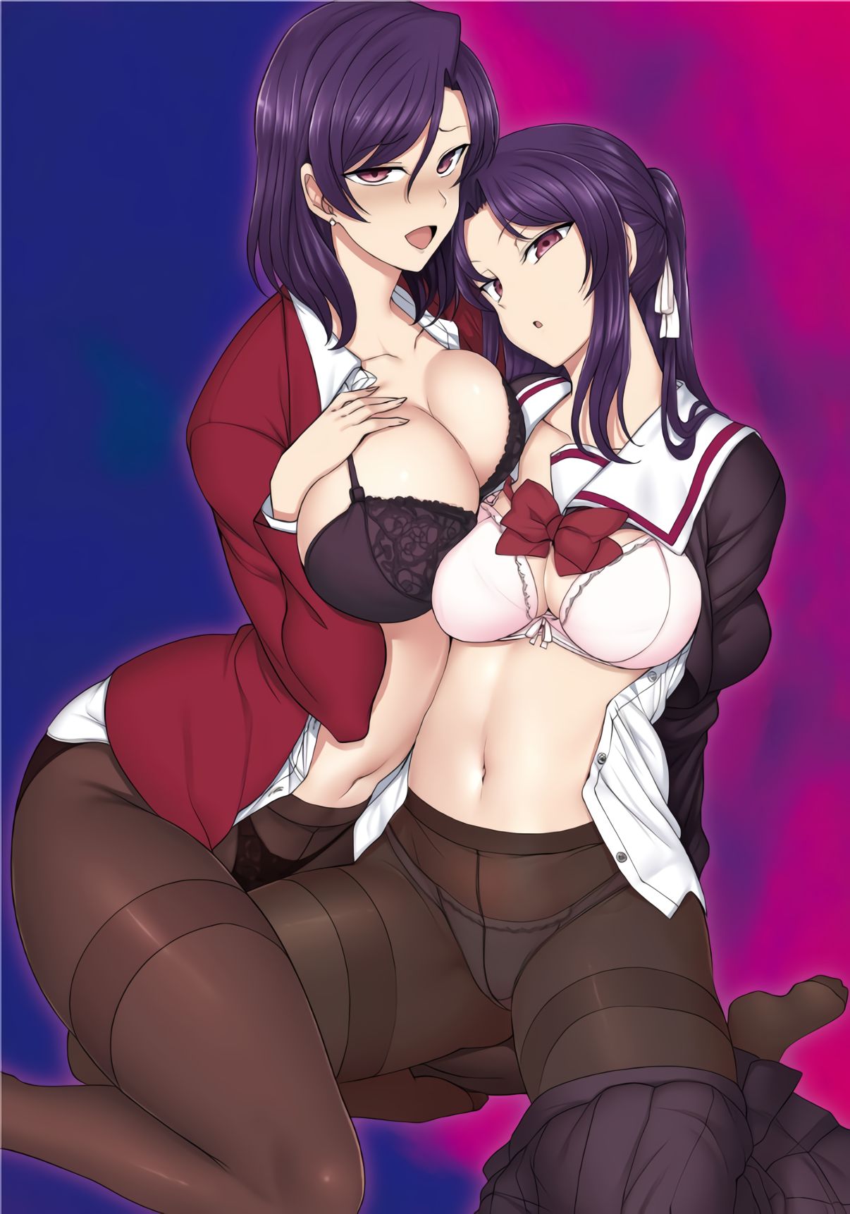 Saimin Gakushuu Himemiya Tsukino to Himemiya Ryouka, Oyako Seifuku page 2 full