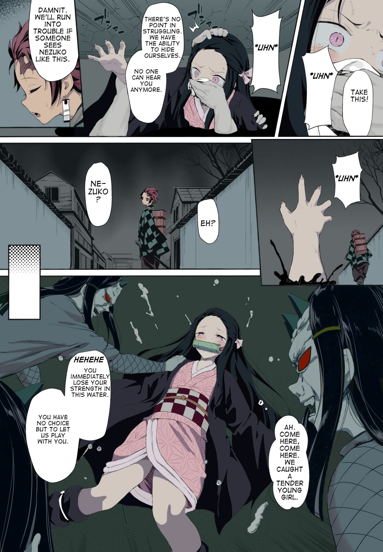 Moshi Nezuko ga Warui Hito ni Tsukamattara... page 3 full