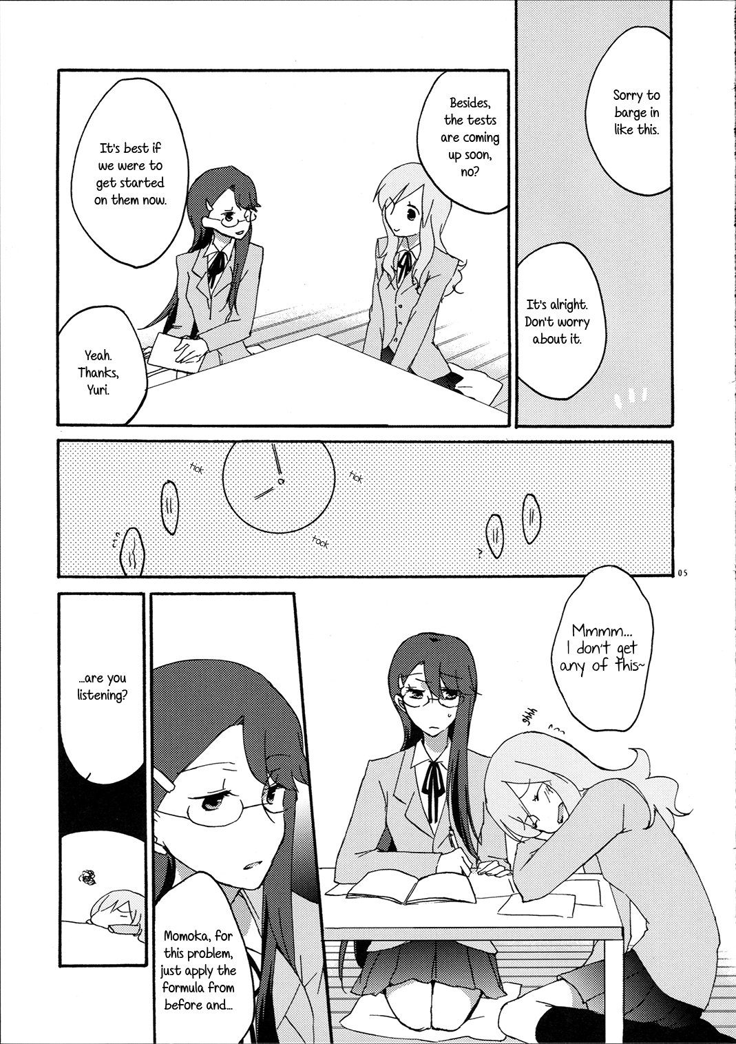 Yuri to Issho ni Obenkyou. | Studying Together with Yuri. page 5 full