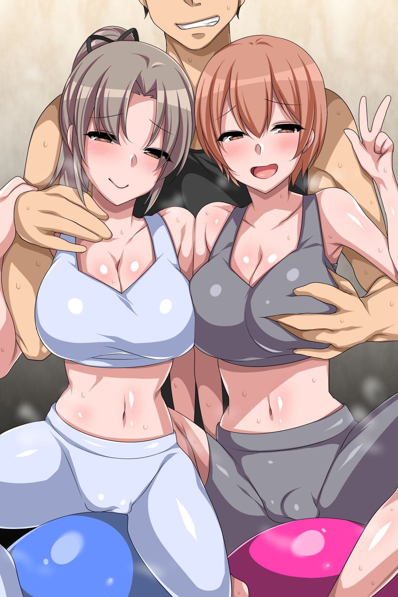 Netorare Inko Training ~ Mucchiri Kyonyu Bijo no Wear o Muite Eroero Training! page 3 full