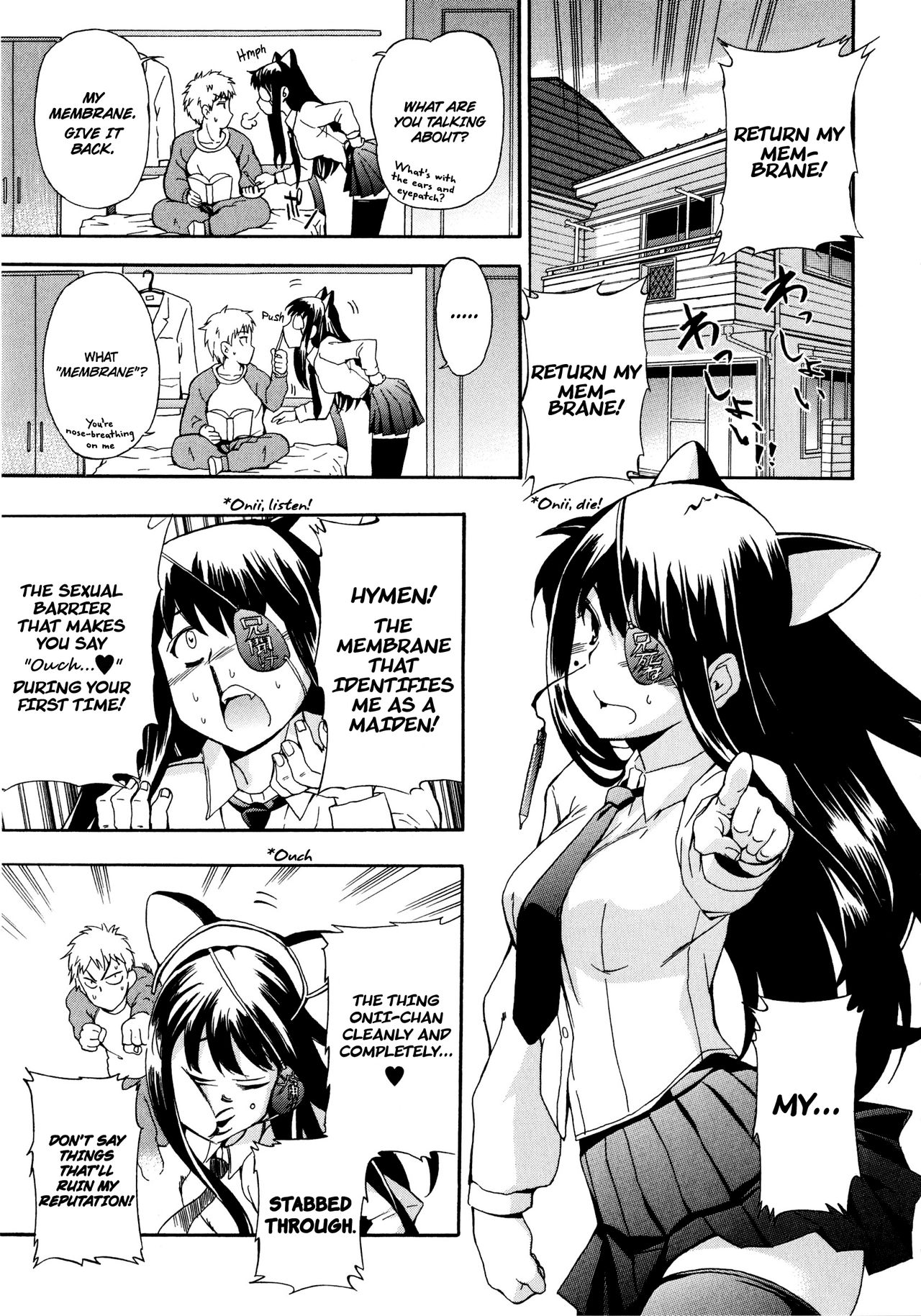 Atama no Okashii Imouto wa Gantai Nekomimi de Yattekuru | My Fucked-in-the-Head Younger Sister Comes in, Wearing Cat Ears and an Eyepatch page 3 full