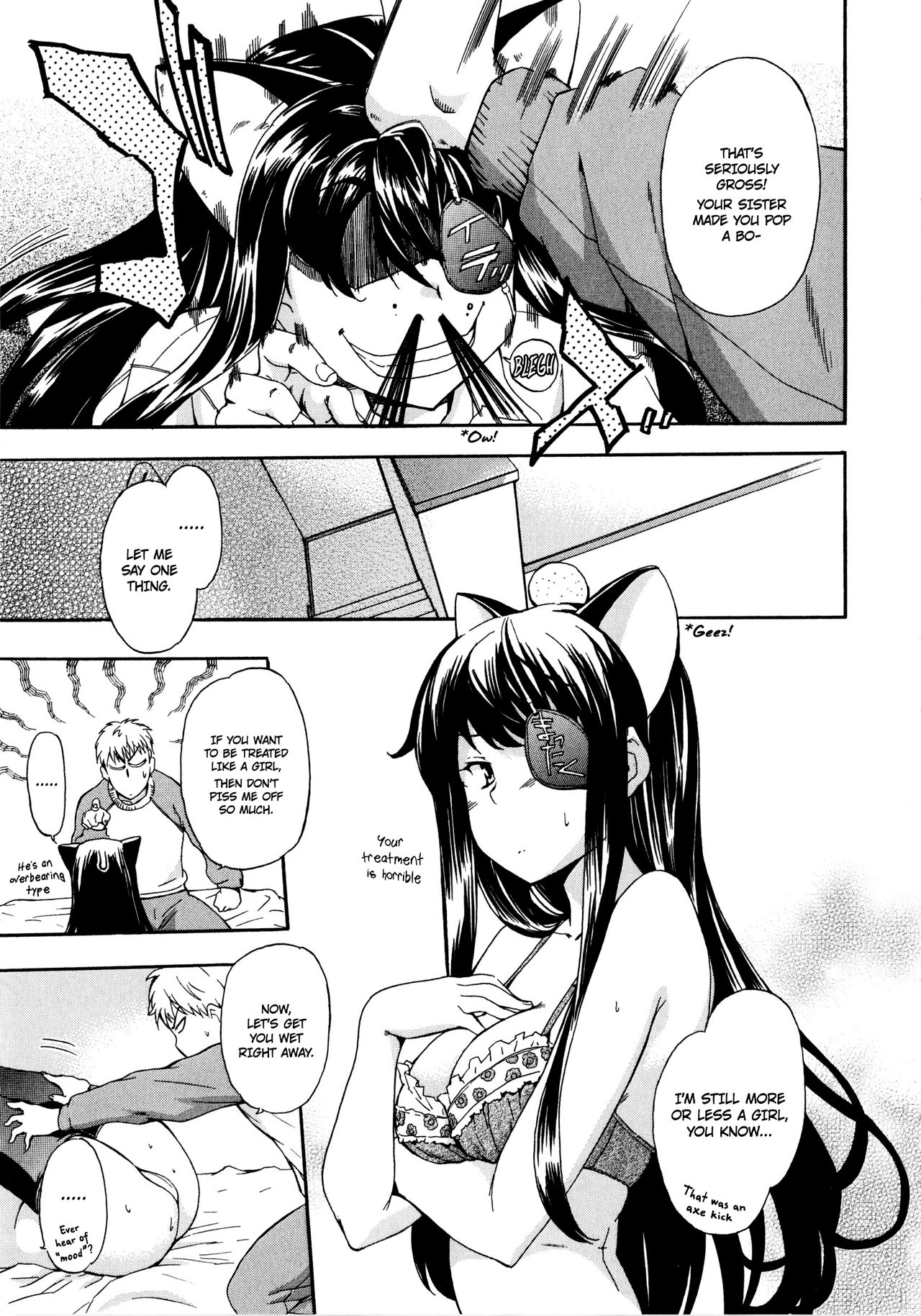 Atama no Okashii Imouto wa Gantai Nekomimi de Yattekuru | My Fucked-in-the-Head Younger Sister Comes in, Wearing Cat Ears and an Eyepatch page 9 full