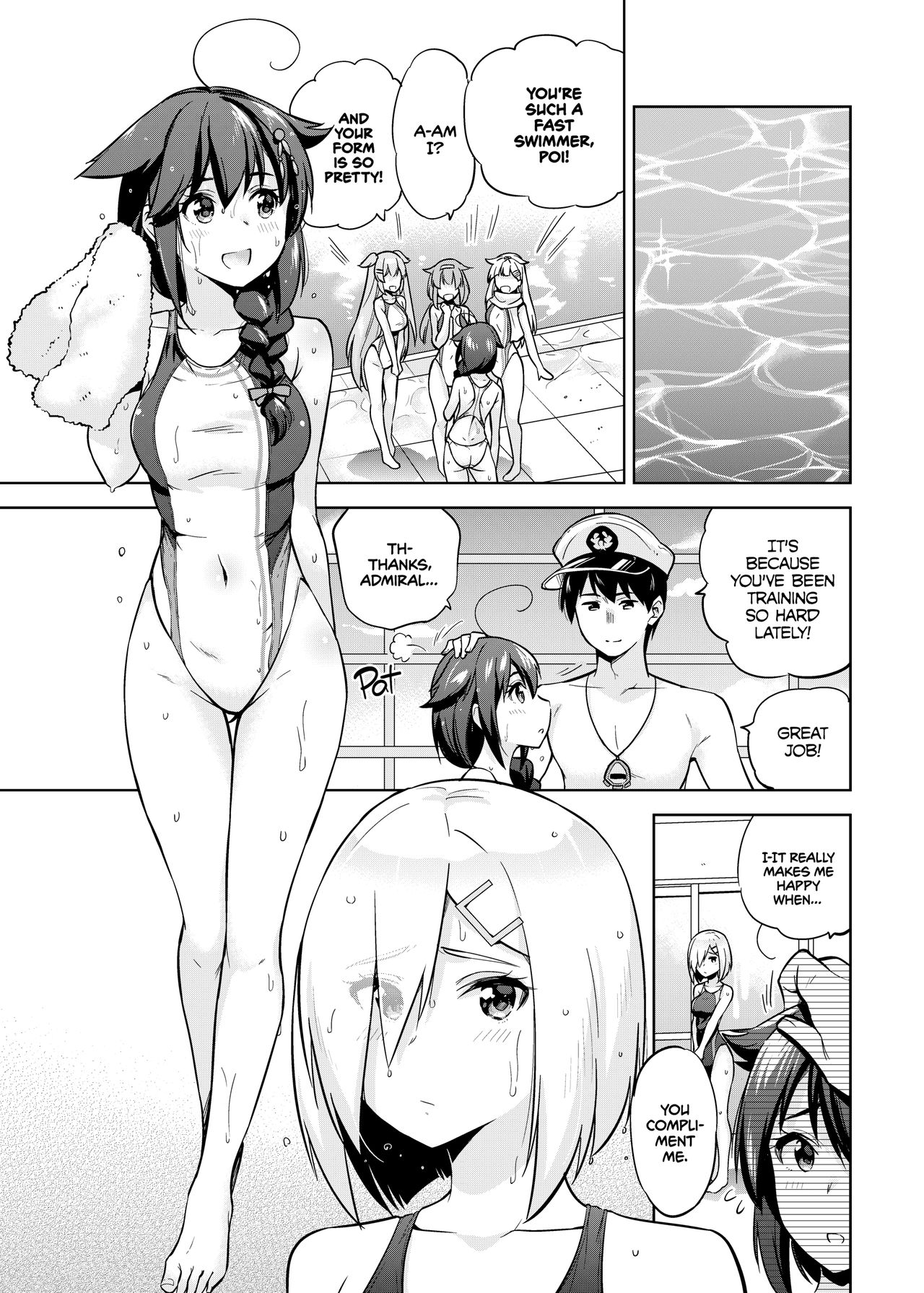 Kyouei-Mizugi na Shigure-chan to Hamakaze-san to. | Shigure and Hamakaze in Racing Swimsuits page 2 full