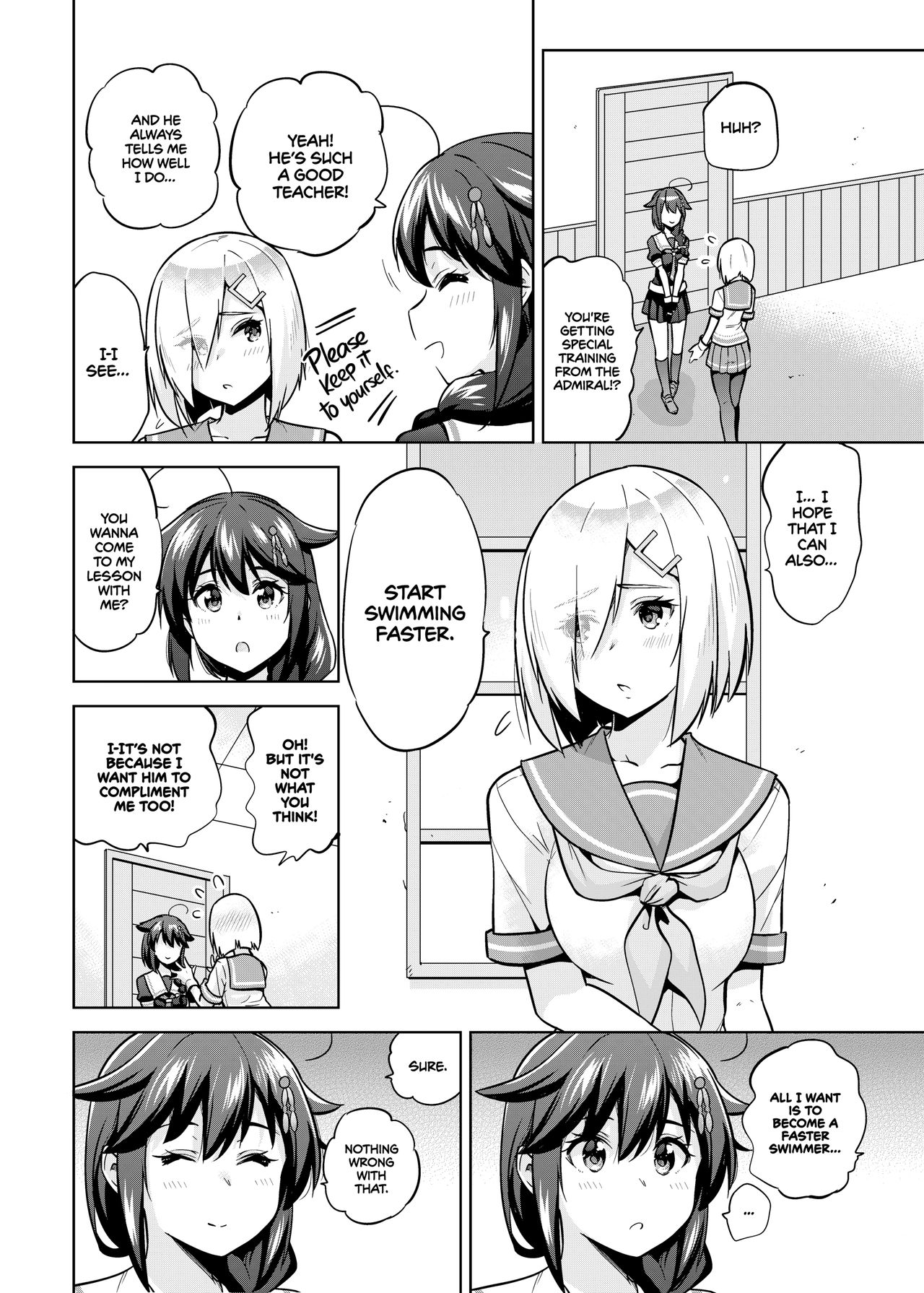 Kyouei-Mizugi na Shigure-chan to Hamakaze-san to. | Shigure and Hamakaze in Racing Swimsuits page 3 full