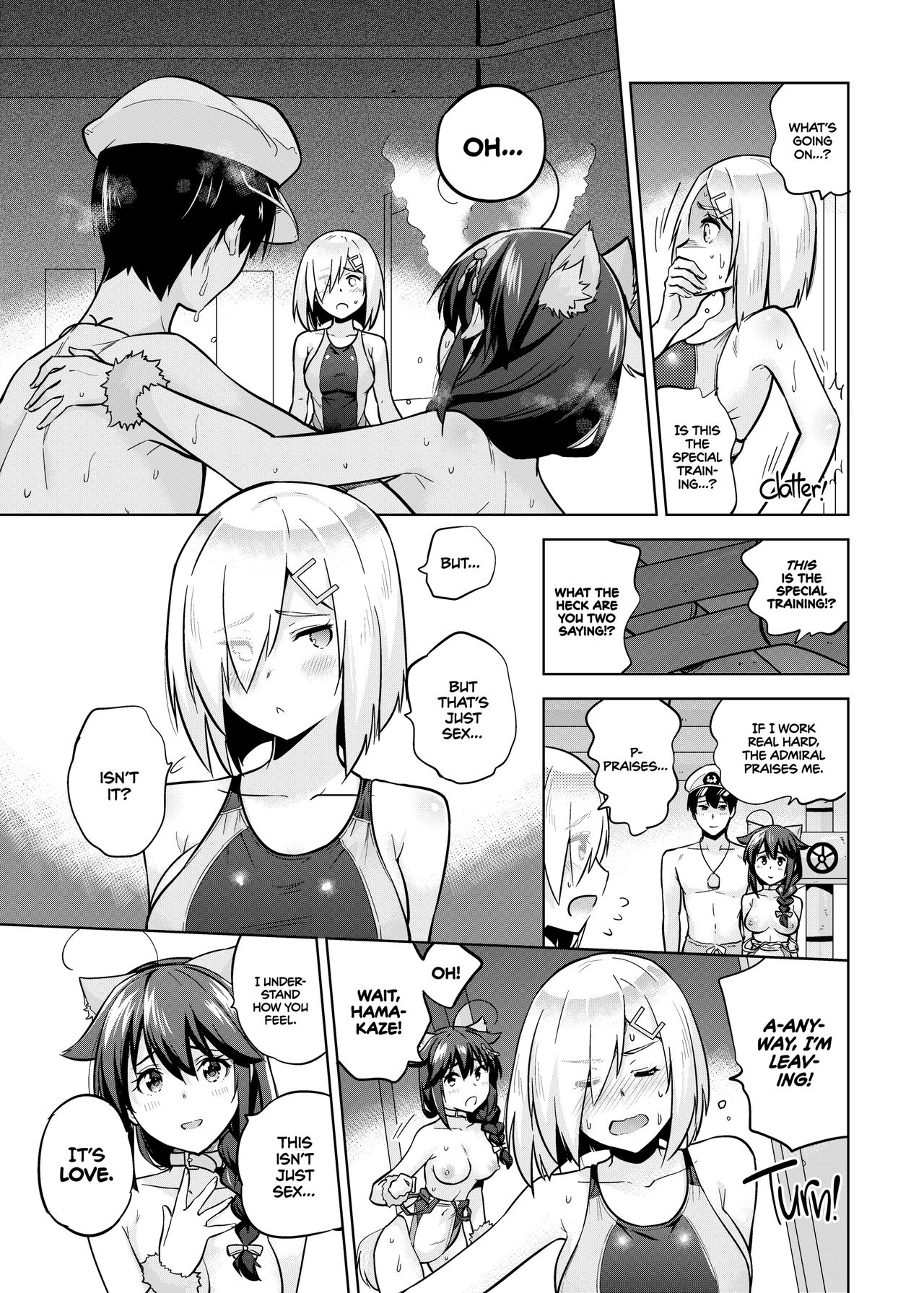Kyouei-Mizugi na Shigure-chan to Hamakaze-san to. | Shigure and Hamakaze in Racing Swimsuits page 6 full