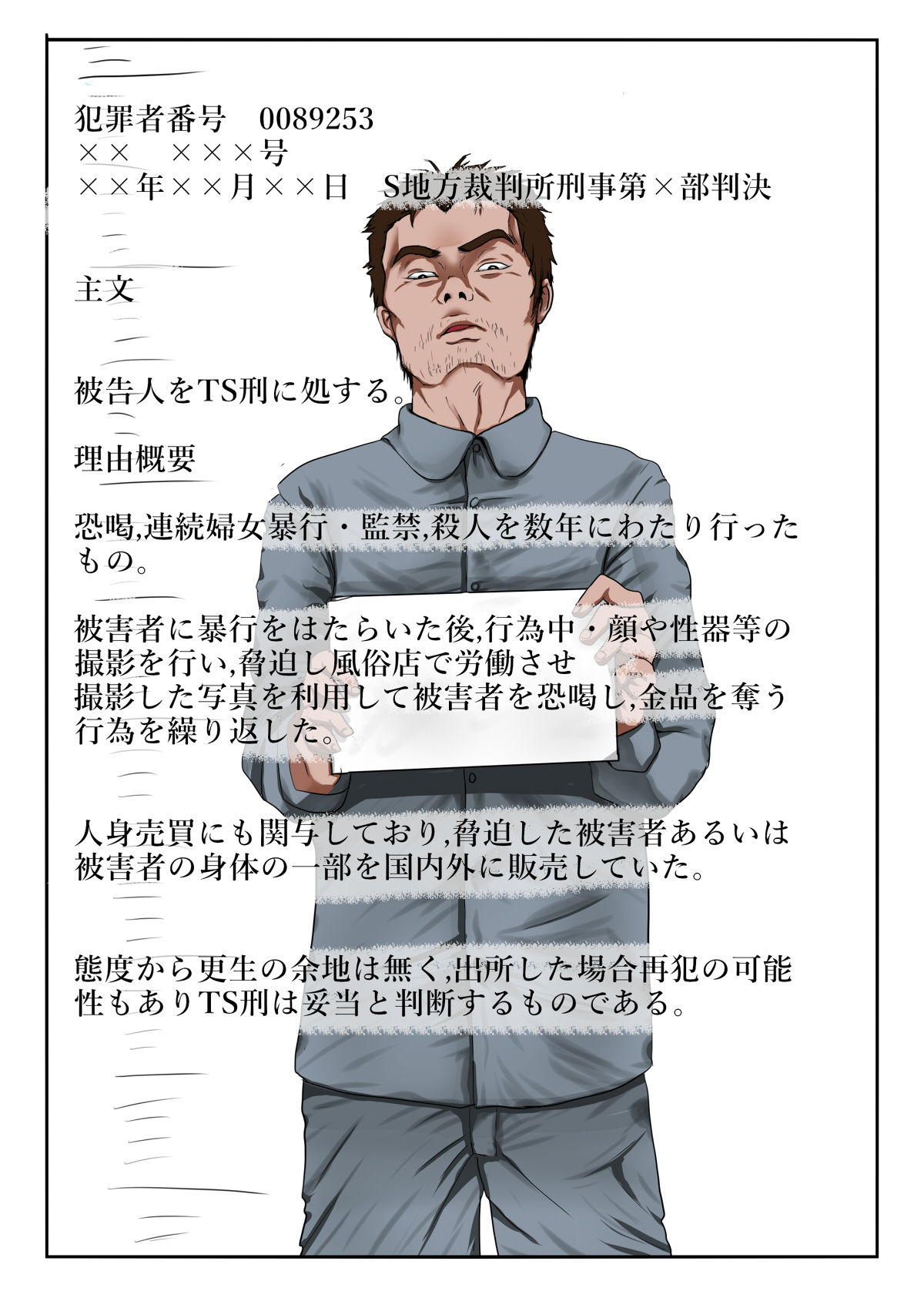 Shuushin TS Kei ~Hanzaisha ga Keibatsu de TS Sarete Umu Kikai ni Sareru Hanashi~ page 4 full