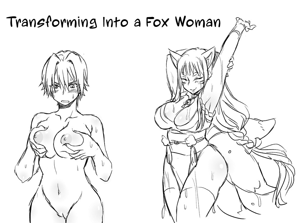 Transforming Into A Fox Girl | Kitsune Nyotaika Mono page 1 full