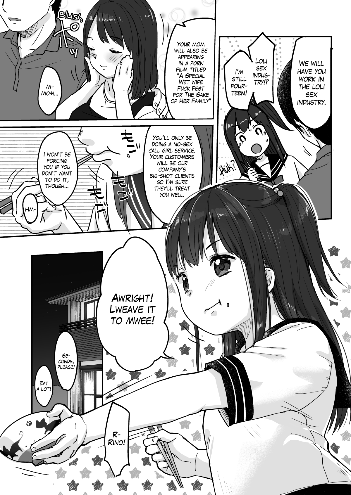 Tou-san no Kaisha ga Tousan Shita no de Loli Fuuzoku Hajimemashita | Dad's Company Went Bankrupt so I Started Working in The Loli Sex Industry page 4 full
