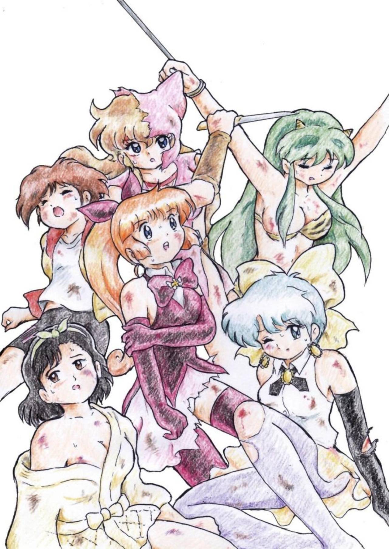 Natsukashi no Anime Heroine Ryona & Ryoujoku Rough Gashuu page 3 full