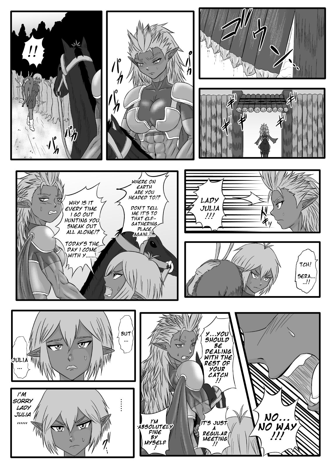Kusuguri Goumon Taikyuu Hon ~Dark Elf Sokkin Hen~ | Tickling Torture Endurance Book ~Dark Elf Entourage~ page 4 full