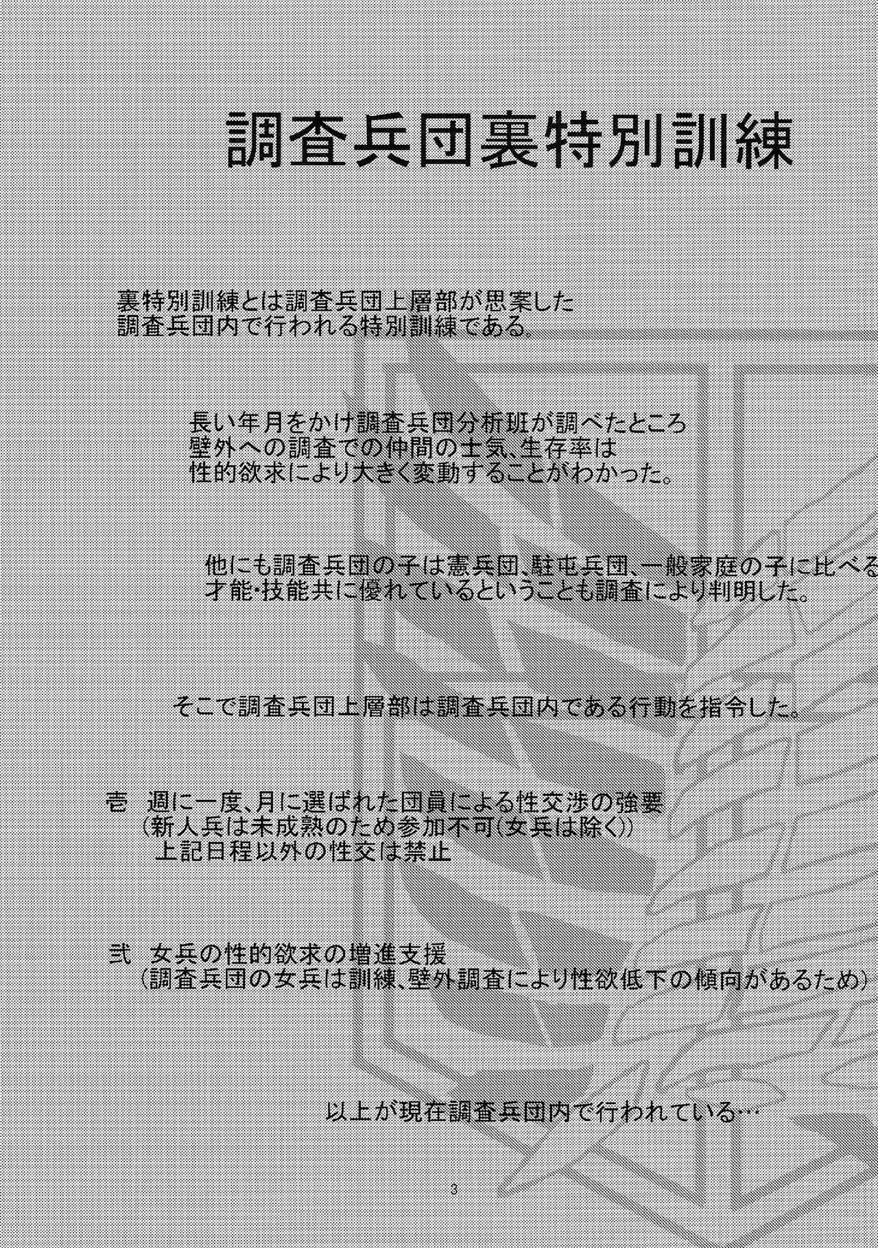 Chousa Heidan Ura Tokubetsu Kunren | Survey Corps Backstage Special Training page 3 full