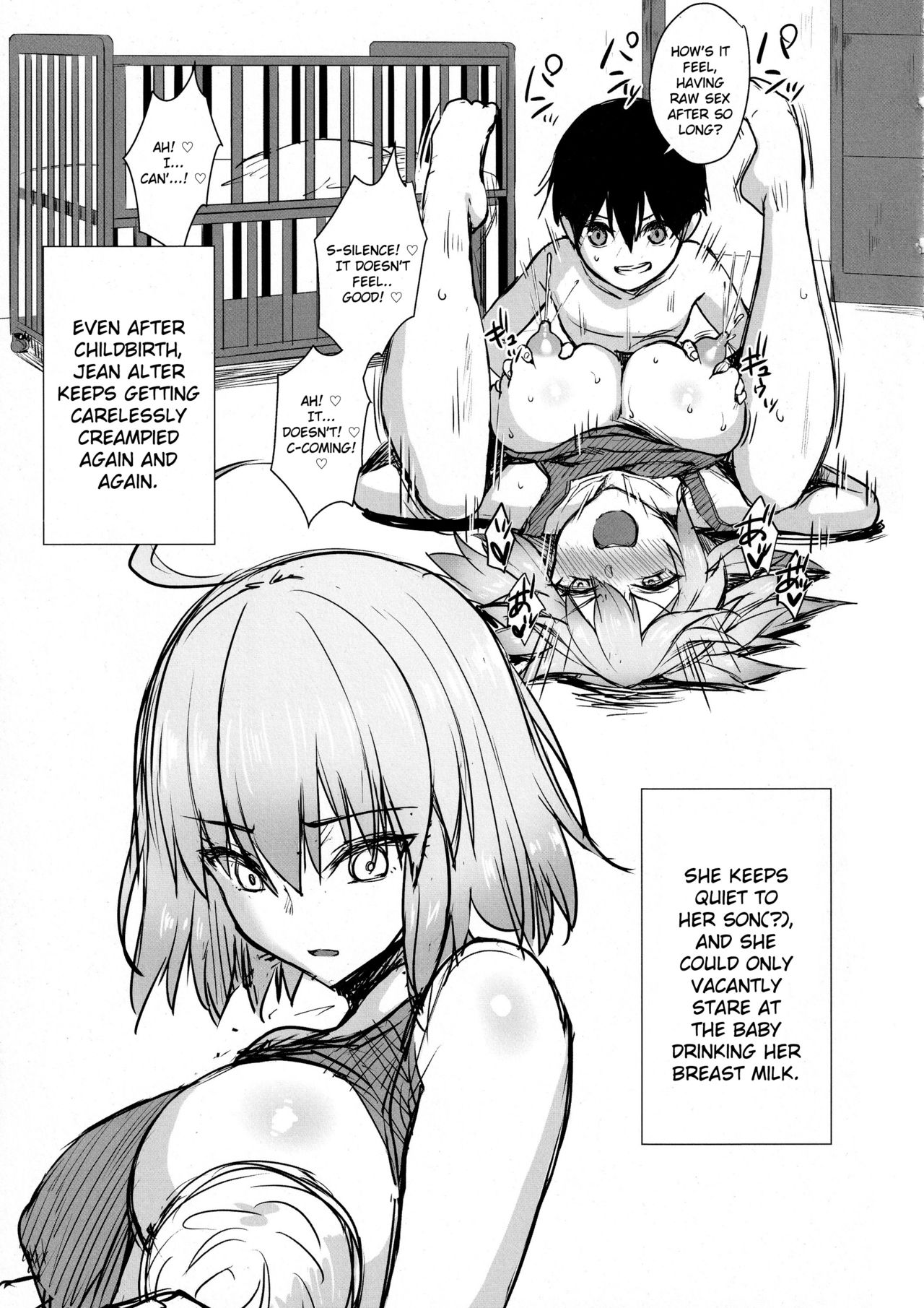 Jeanne Alter  no Shikyuu Haiboku ~Musuko no Tomodachi ni Tanetsuke o Kongan suru Hitozuma Servant~ page 4 full