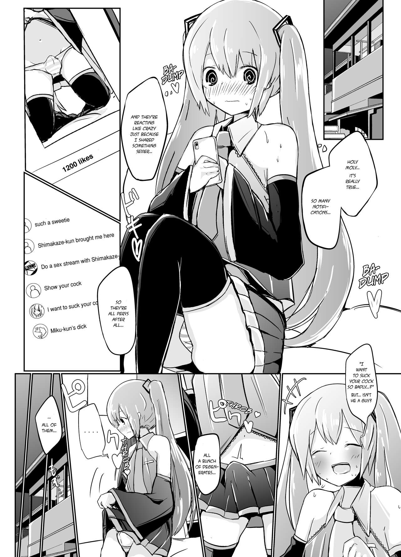 Shima x Miku Ecchi Haishin Yattemita | Shima and Miku Tried Their Hand at an Erotic Stream page 8 full