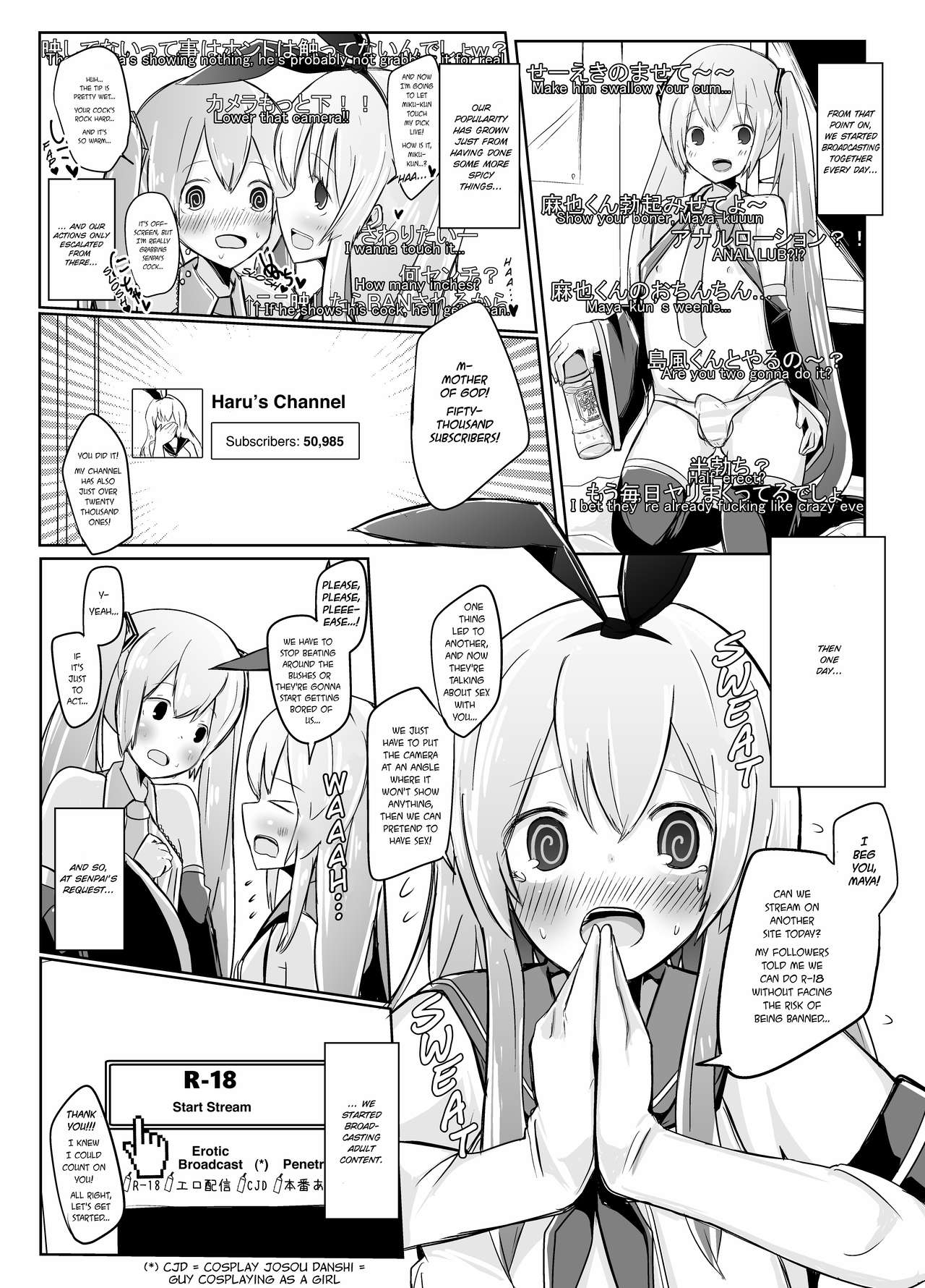 Shima x Miku Ecchi Haishin Yattemita | Shima and Miku Tried Their Hand at an Erotic Stream page 9 full