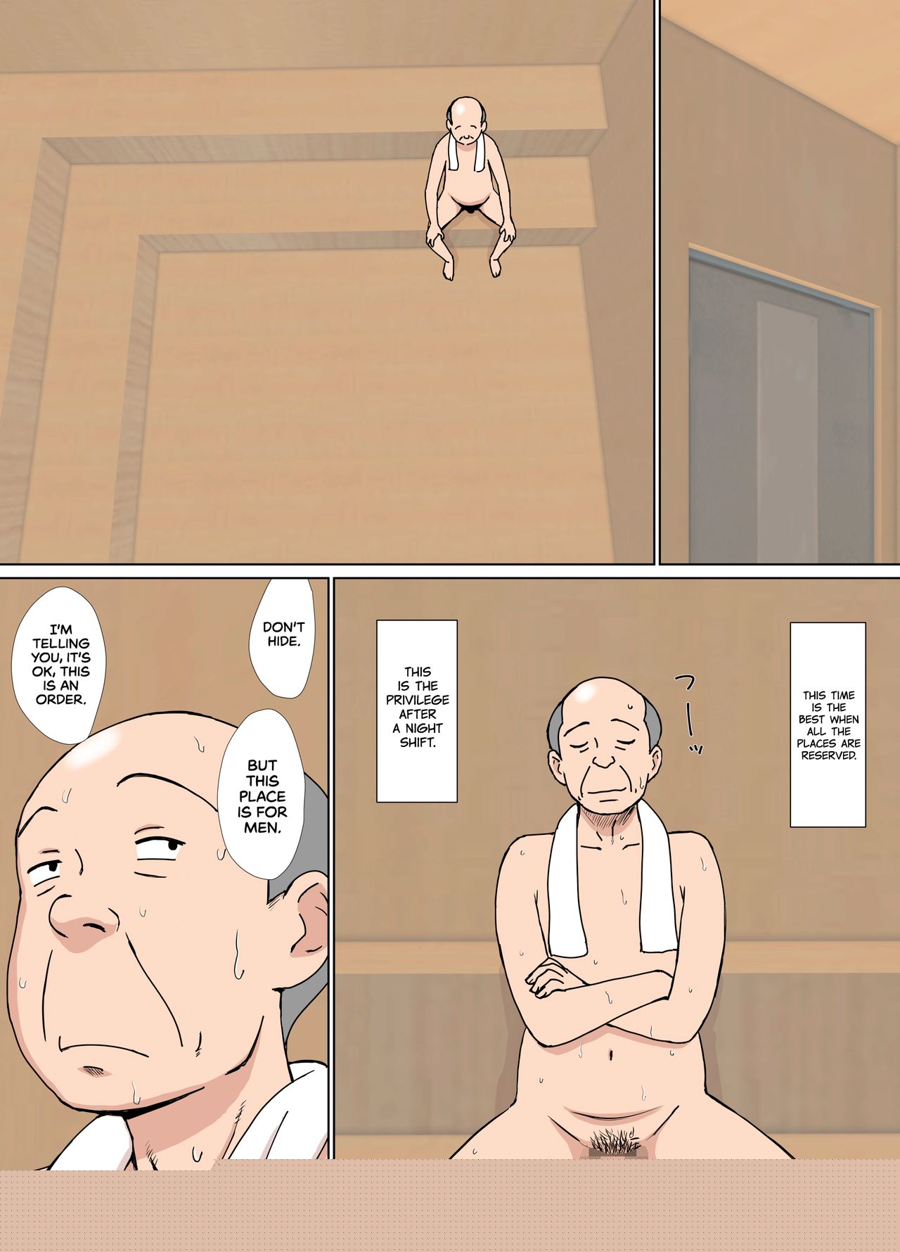 Iinari Tomodachi Mama o Sauna de Chichi Ijiri | Groping My Friend’s Mom’s Tits at the Sauna page 4 full