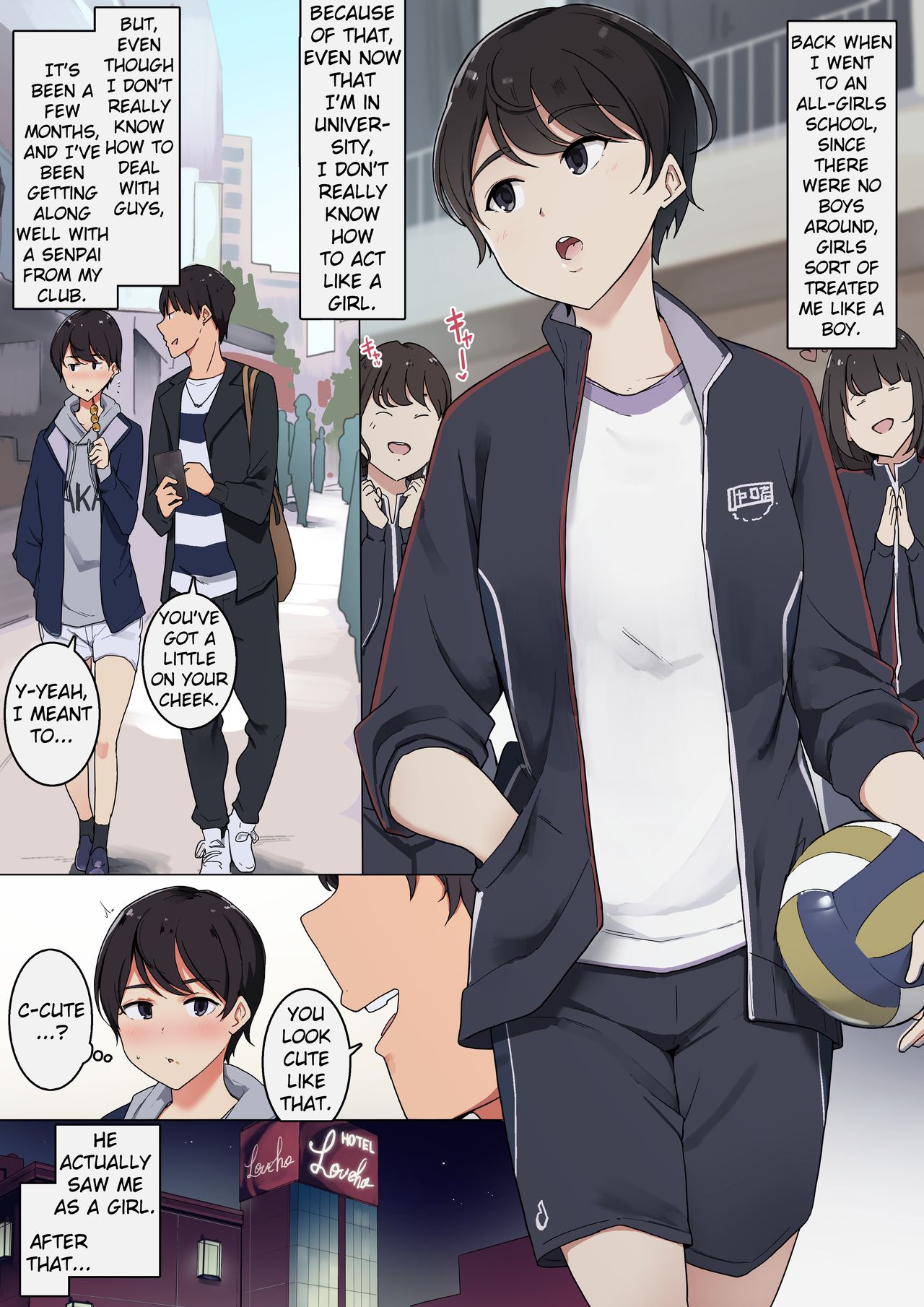 Moto Joshikou no Boyish Joshi ga Shingaku Ato Sugu ni Otoko o Shitteshimau Ohanashi page 2 full